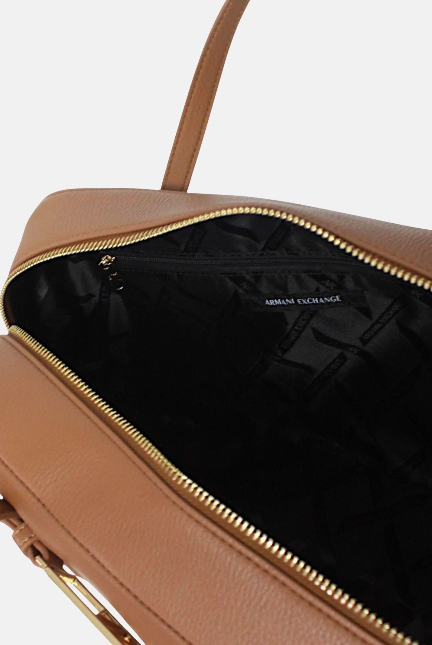 ARMANI EXCHANGE Borsa a mano cuoio da donna con fibbia logo XW002610AF15632 U6119 ARMANI EXCHANGE