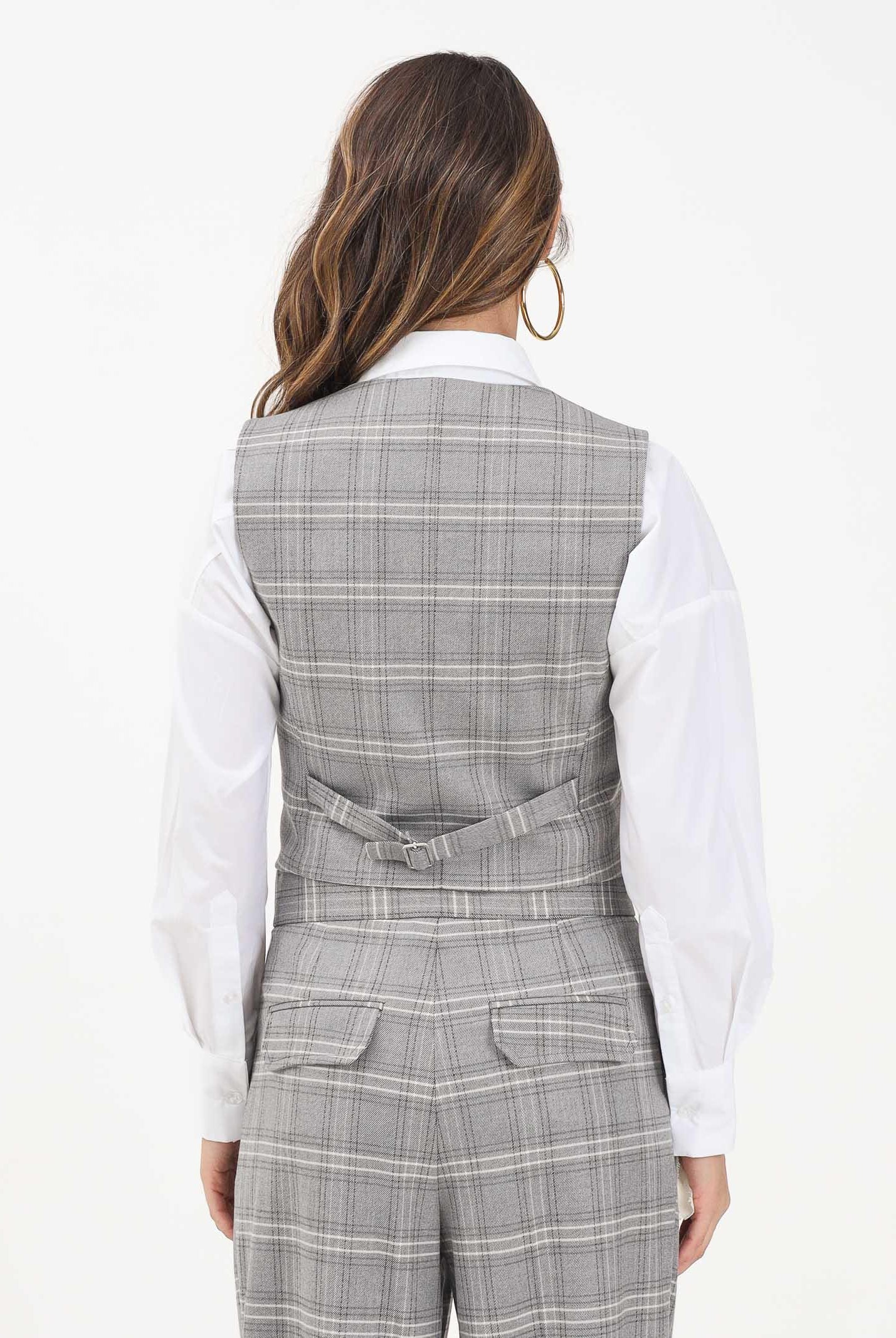 MAR DE MARGARITAS Gilet Agata grigio da donna MMABW01418 GR00 Mar de margaritas