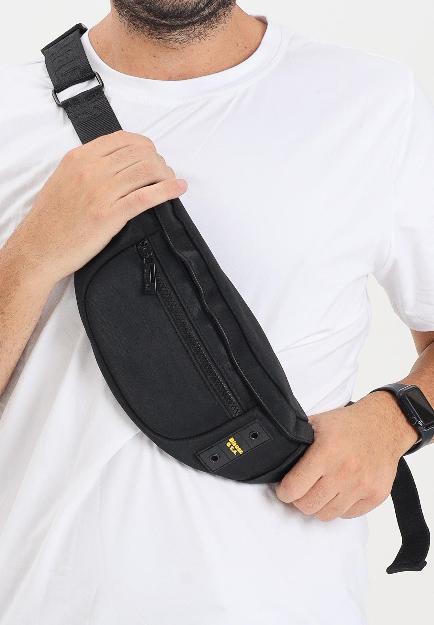 BLAUER Marsupio nero da uomo con logo F5WAID01COA BLK BLAUER