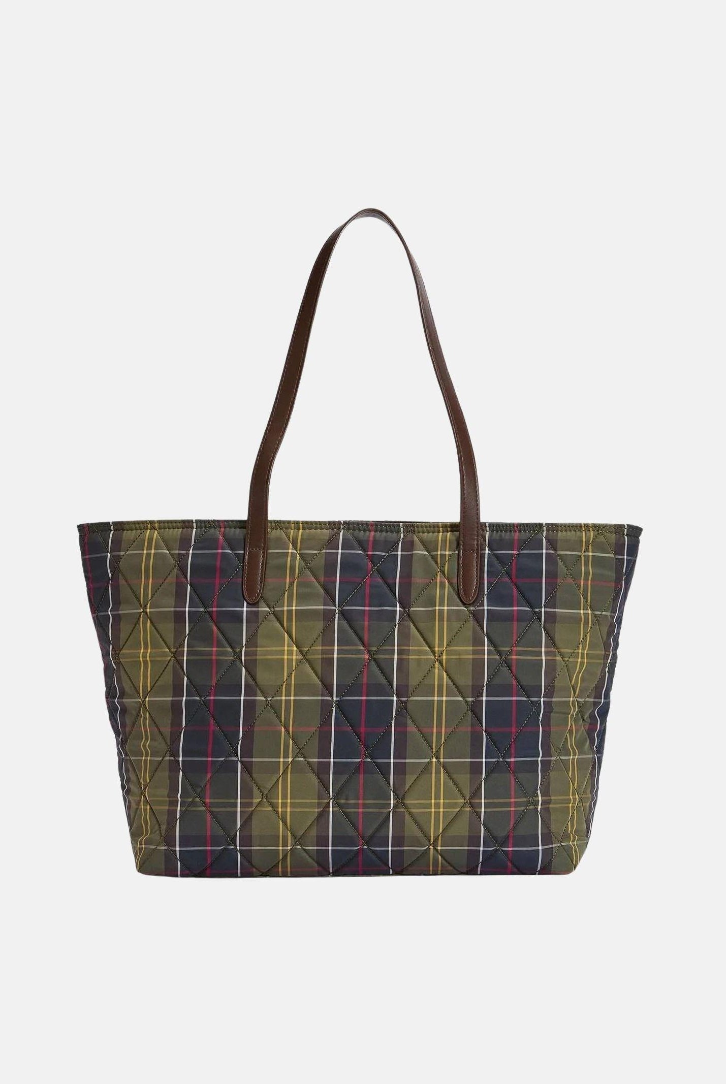 BARBOUR Shopper Wetherham tartan nei toni del verde e blu da donna 261-LBA0344 OL71 BARBOUR