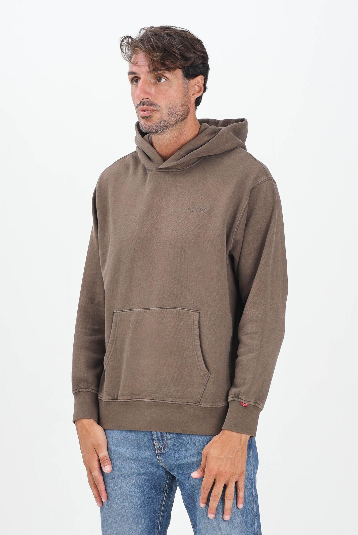 LEVI'S® Felpa con cappuccio Authentic marrone da uomo A8435-0033 . LEVI'S®