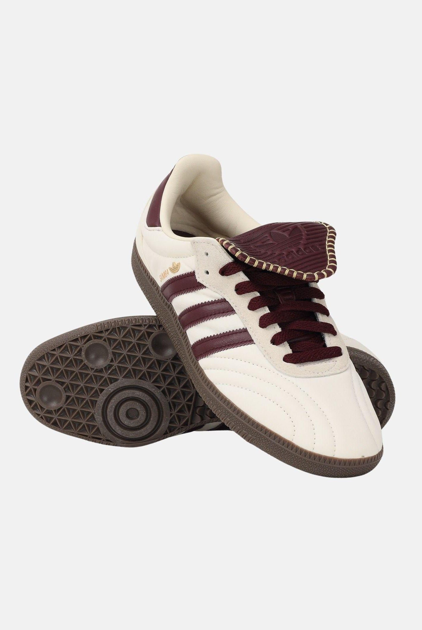 ADIDAS ORIGINALS Sneakers SAMBA LT panna e bordeaux per uomo e donna IH9045 . ADIDAS ORIGINALS