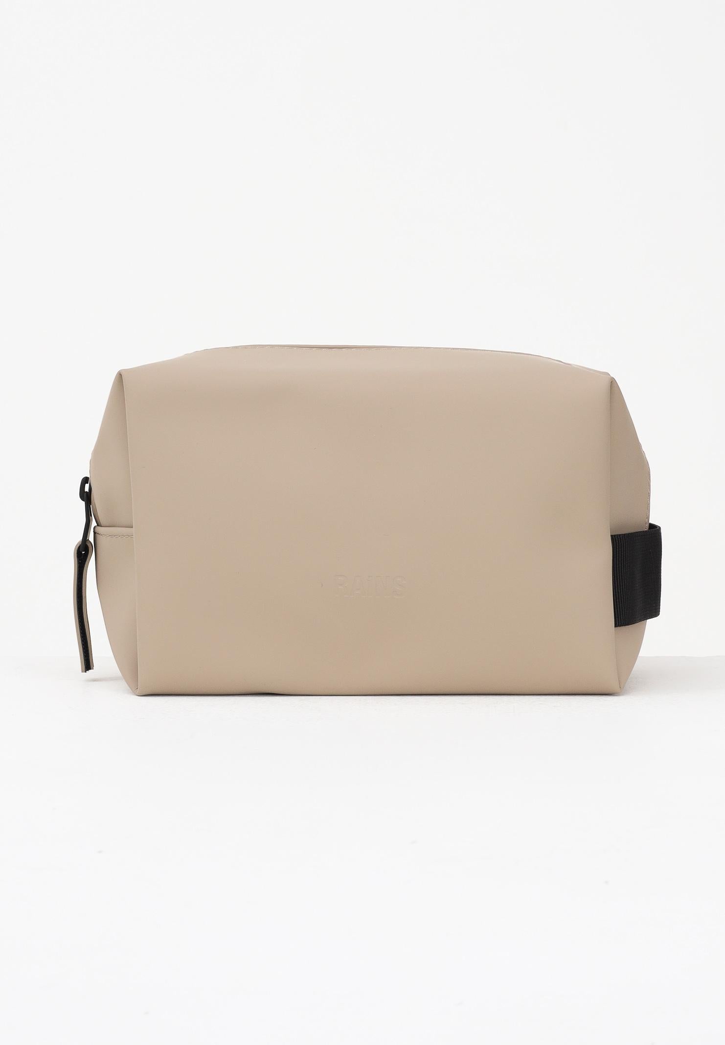 RAINS Pochette Wash Bag Small beige per uomo e donna RA15580 BEI RAINS
