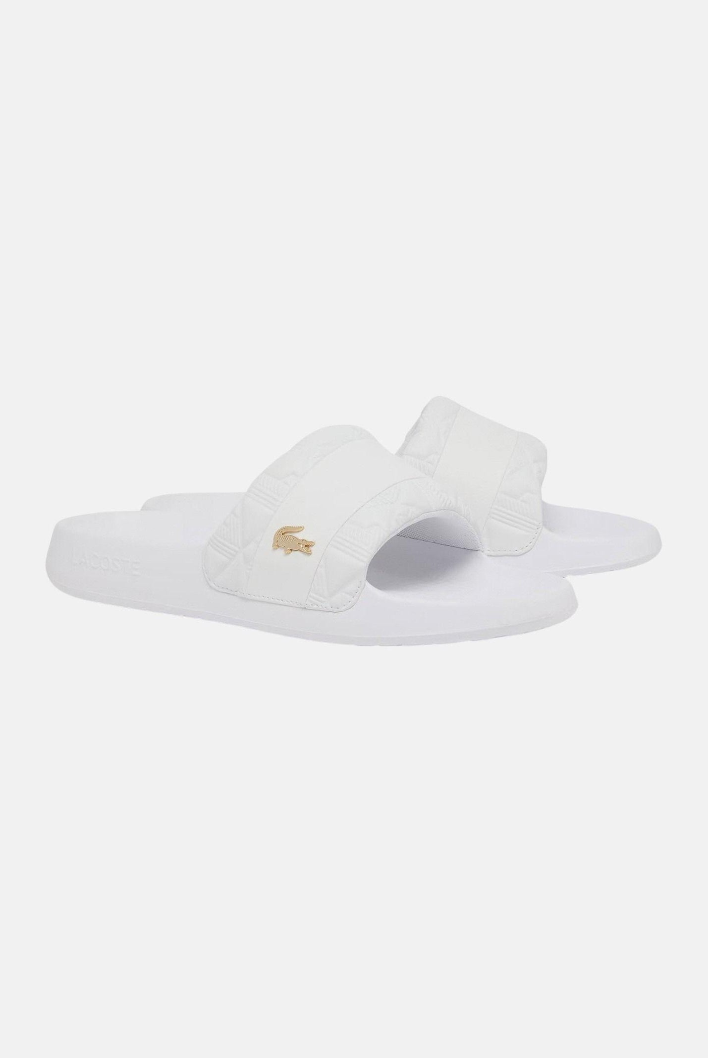 LACOSTE Ciabatte Serve Slide Hybrid bianche da uomo E03862 21G LACOSTE