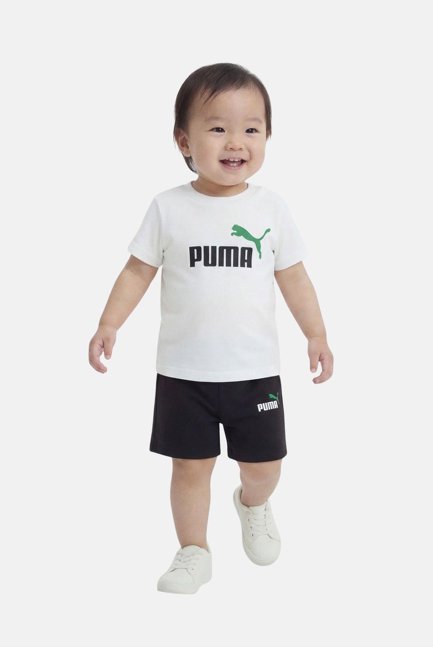 PUMA Completino Minicats Ess bianco e nero da neonato 686285 57 PUMA