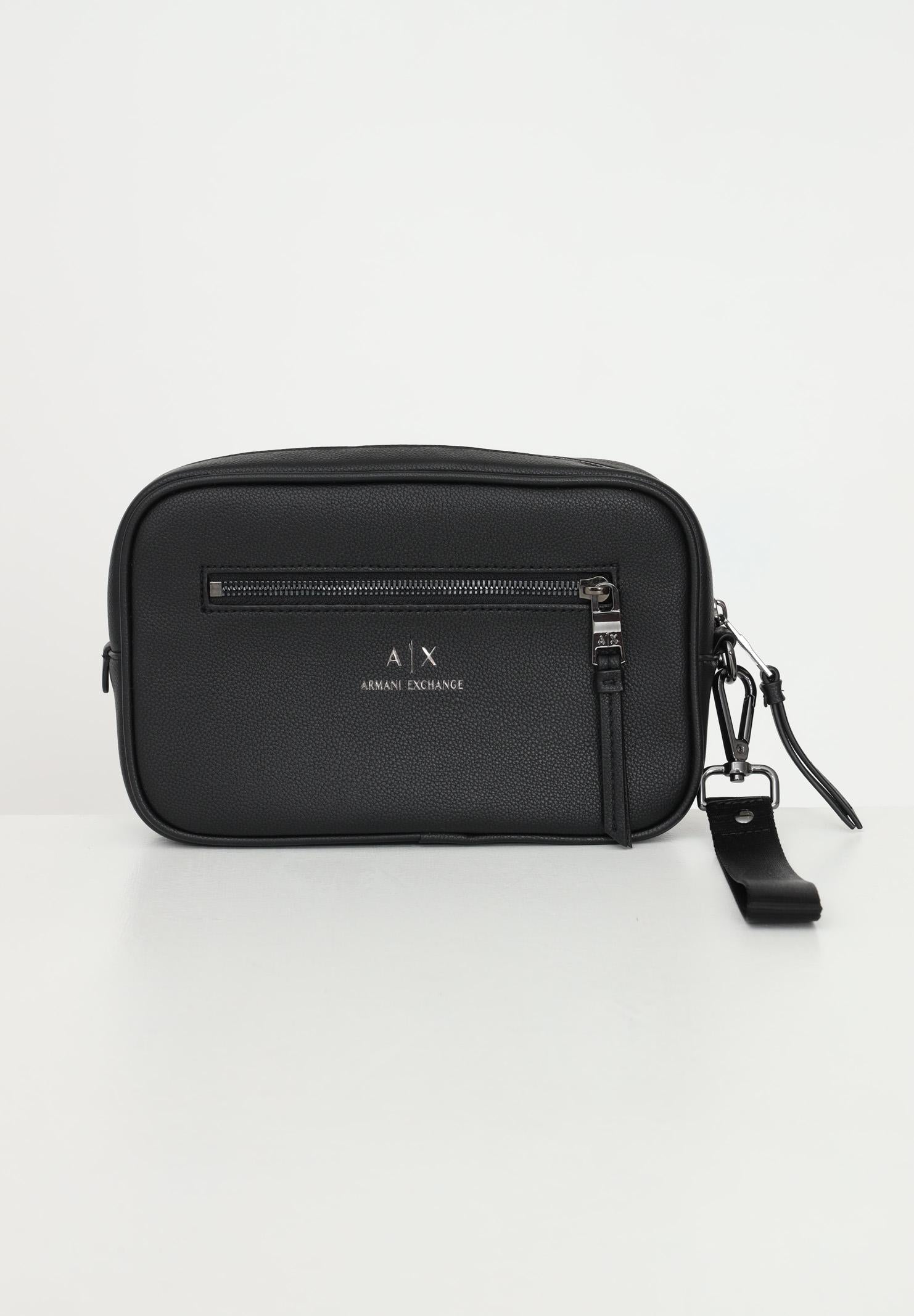 ARMANI EXCHANGE Pochette nera da uomo con logo 958446CC830 00020 ARMANI EXCHANGE