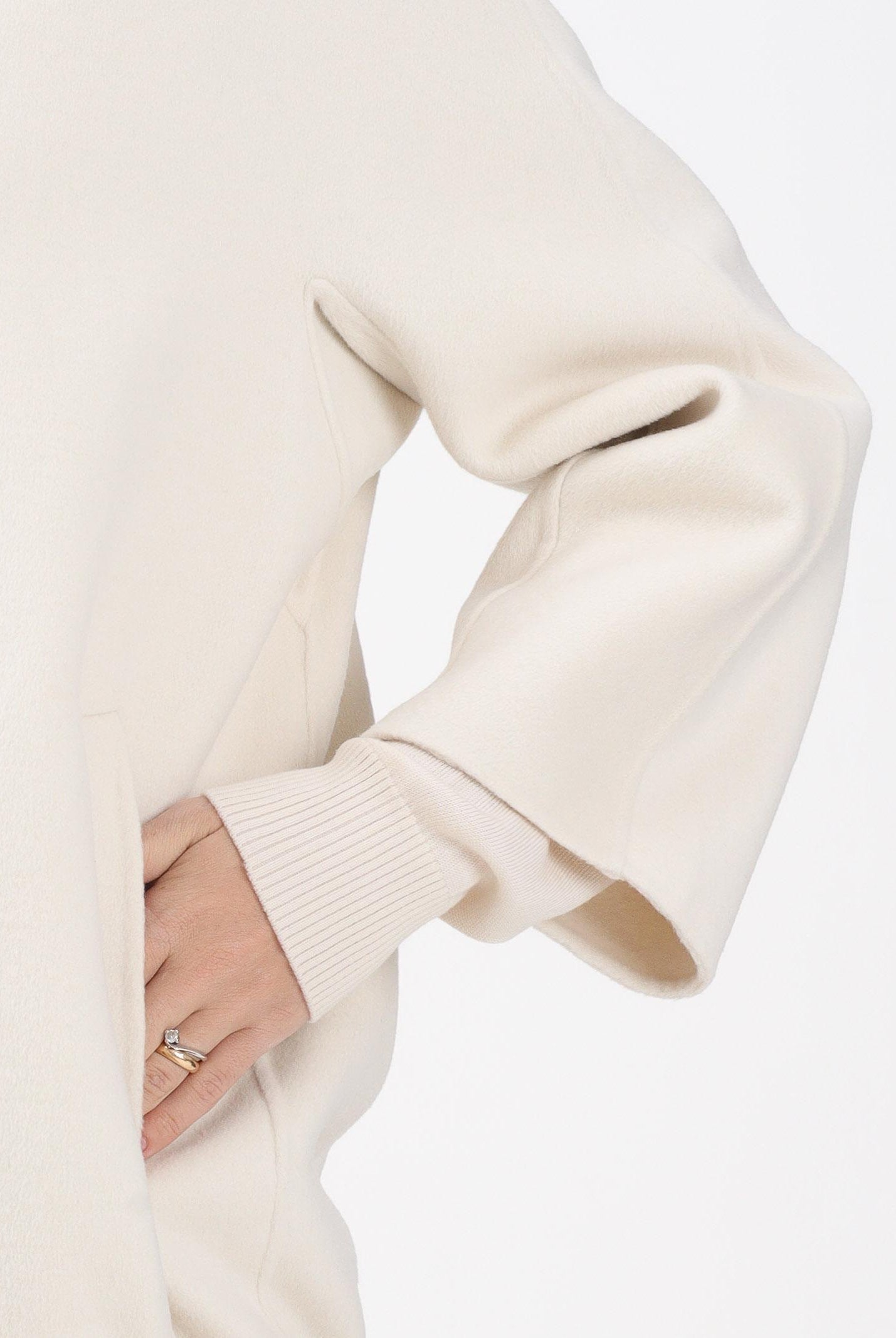 VICOLO Cappotto corto panna da donna TF0006 FU05 VICOLO