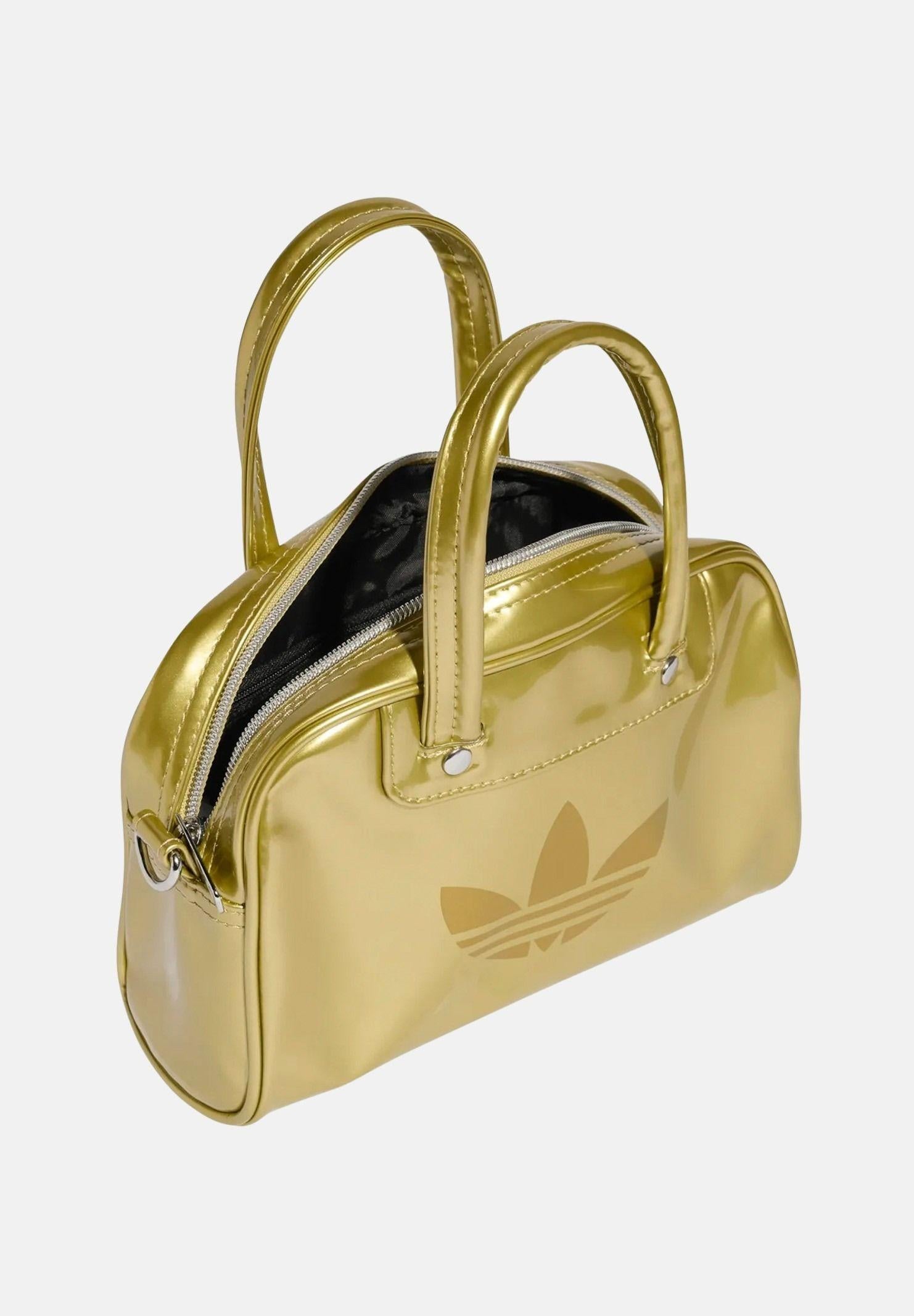 ADIDAS ORIGINALS Borsa a mano Adicolor Mini Bowling oro da donna KD7840 . ADIDAS ORIGINALS