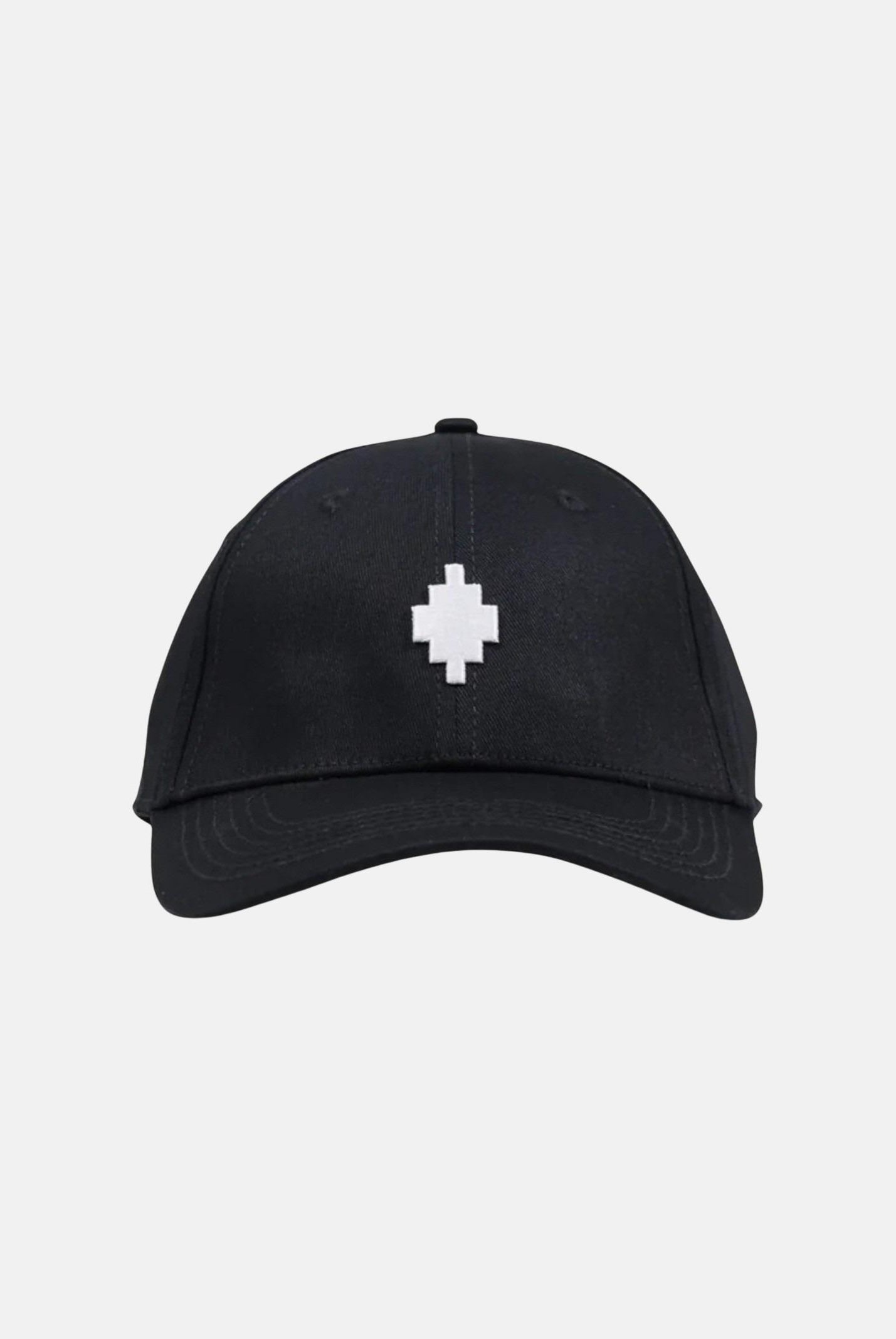 MARCELO BURLON COUNTY OF MILAN Cappello nero per uomo e donna con logo COMAF250182 . MARCELO BURLON COUNTY OF MILAN