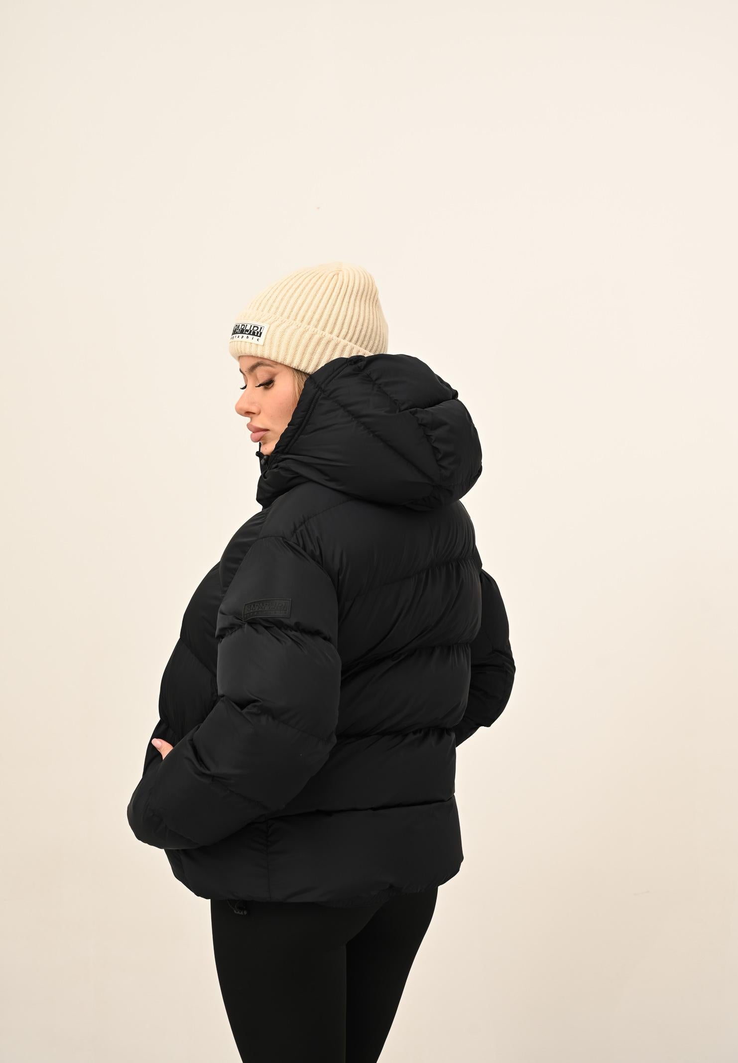 NAPAPIJRI Berretto di lana panna per uomo e donna con logo NP0A4HXMN1J1 . NAPAPIJRI