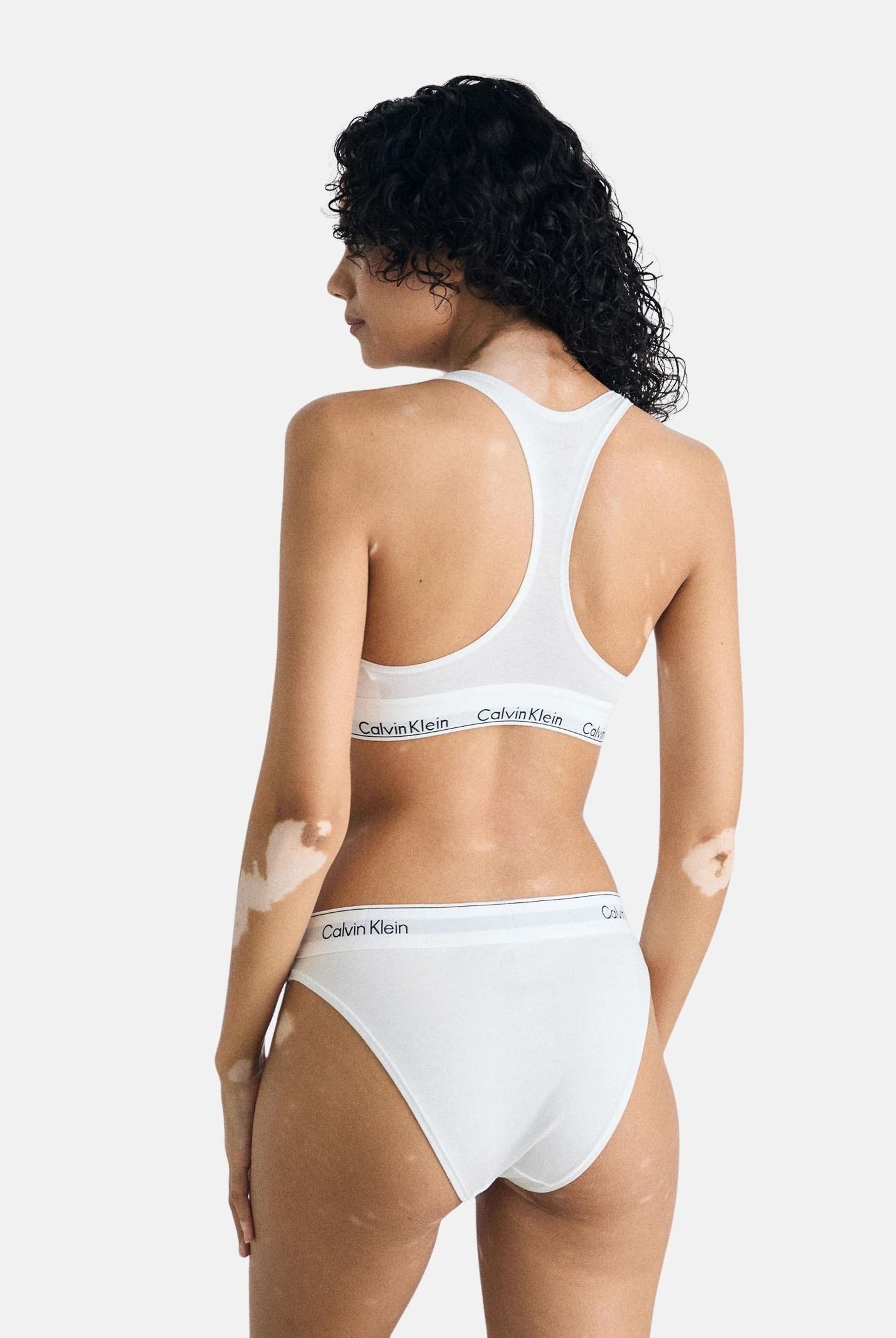 CALVIN KLEIN Slip bianco da donna con elastico logato LV00QF8524 100 CALVIN KLEIN