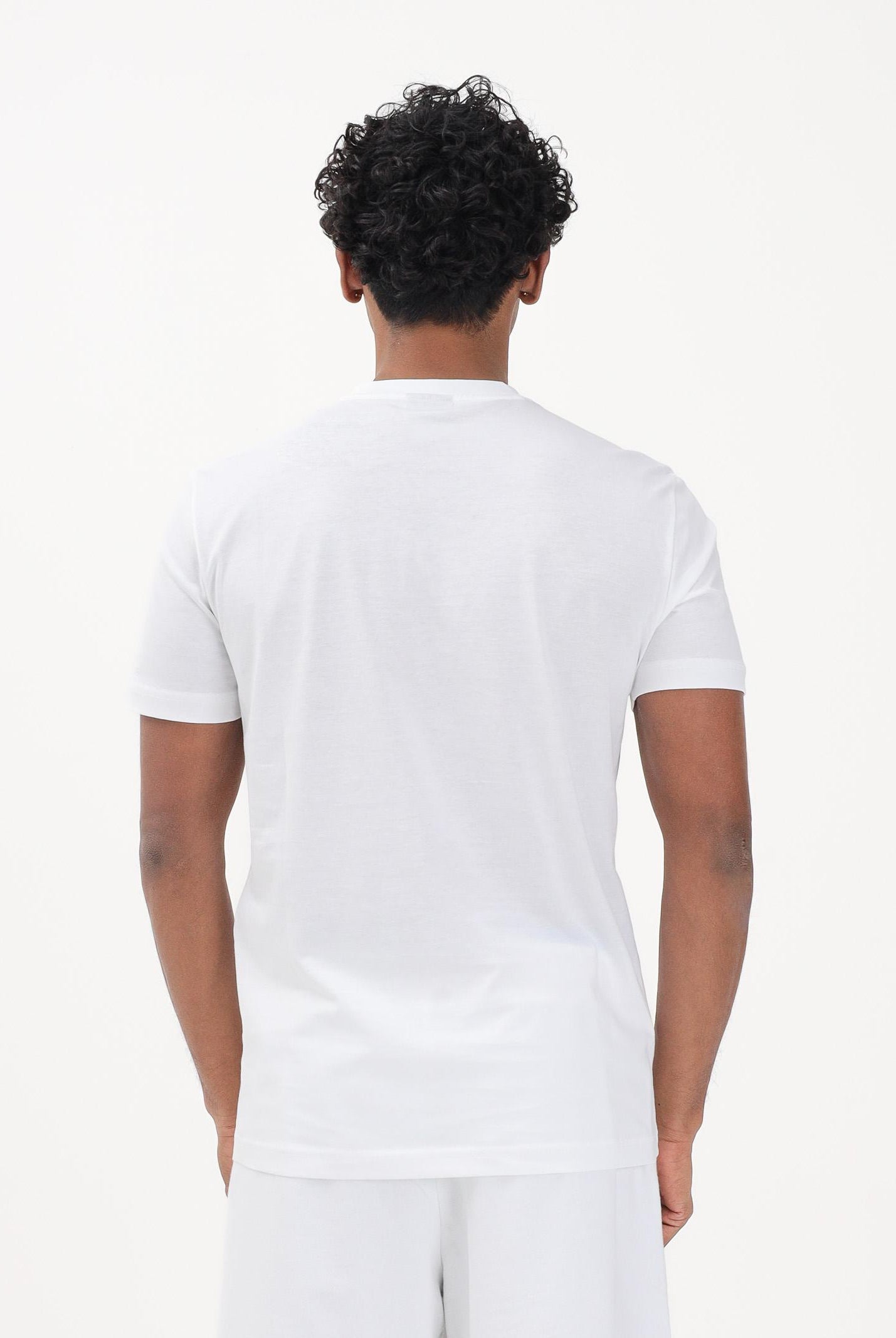 EA7 T-shirt a manica corta bianca da uomo con stampa logo 7M001412AF22264 U0002 EA7