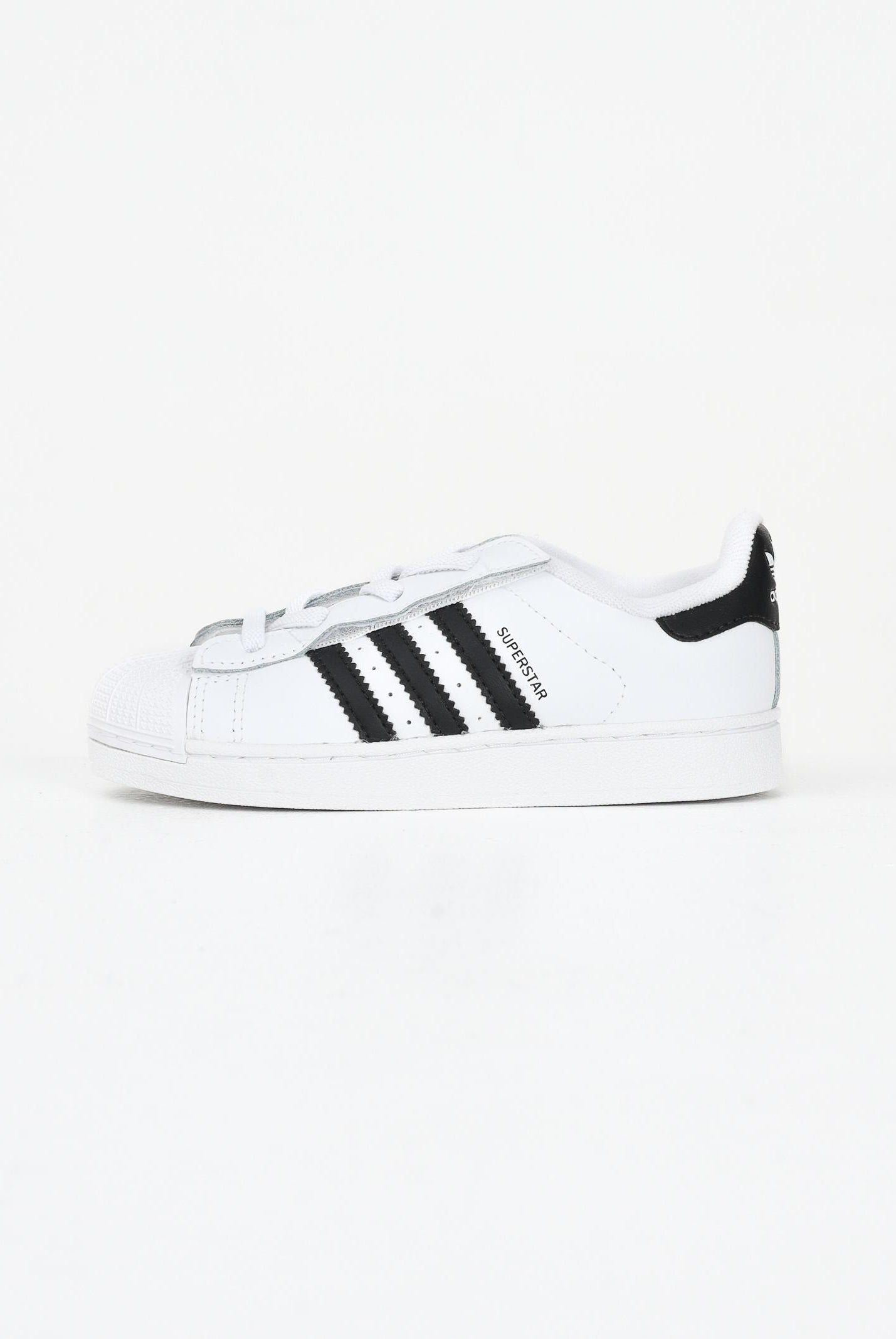 ADIDAS ORIGINALS Sneakers Superstar II Elastic Lace bianche e nere da neonato JH9984 . ADIDAS ORIGINALS