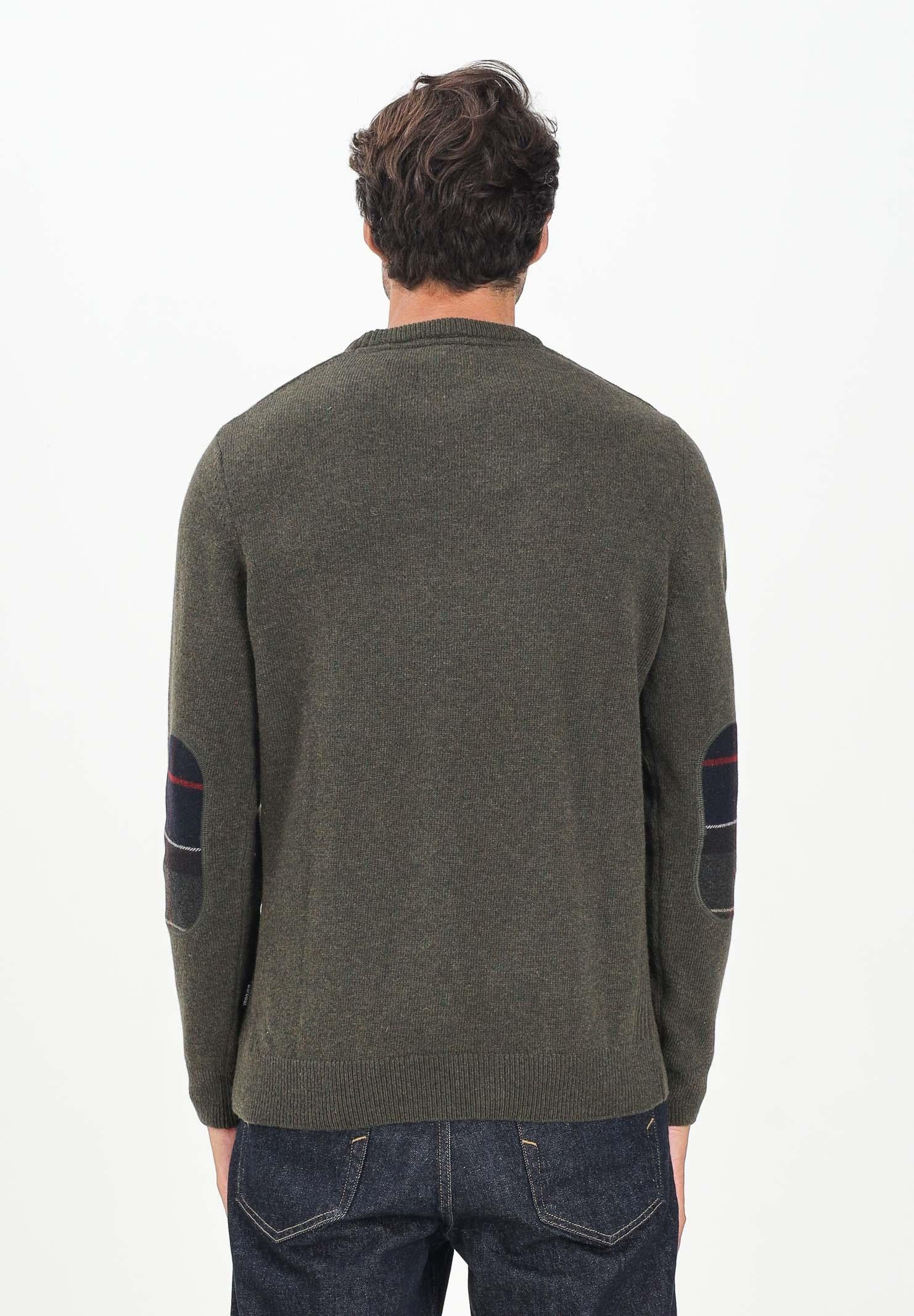 BARBOUR Maglione girocollo Holden verde da uomo 252MMKN1576 OL91 BARBOUR