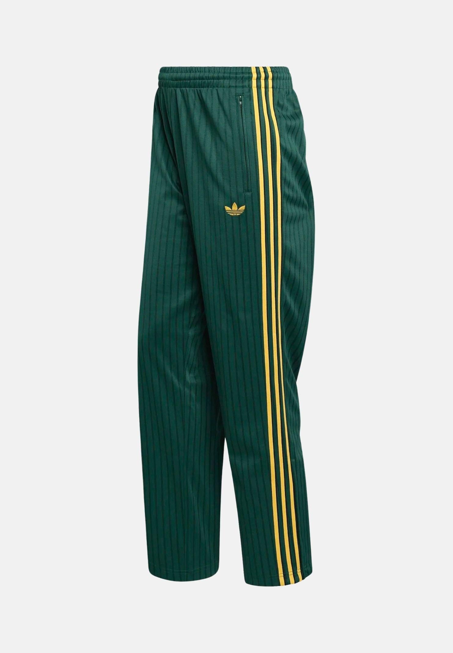 ADIDAS ORIGINALS Pantalone sportivo Firebird Loose Pinstripes verde e giallo da uomo KE3456 . ADIDAS ORIGINALS