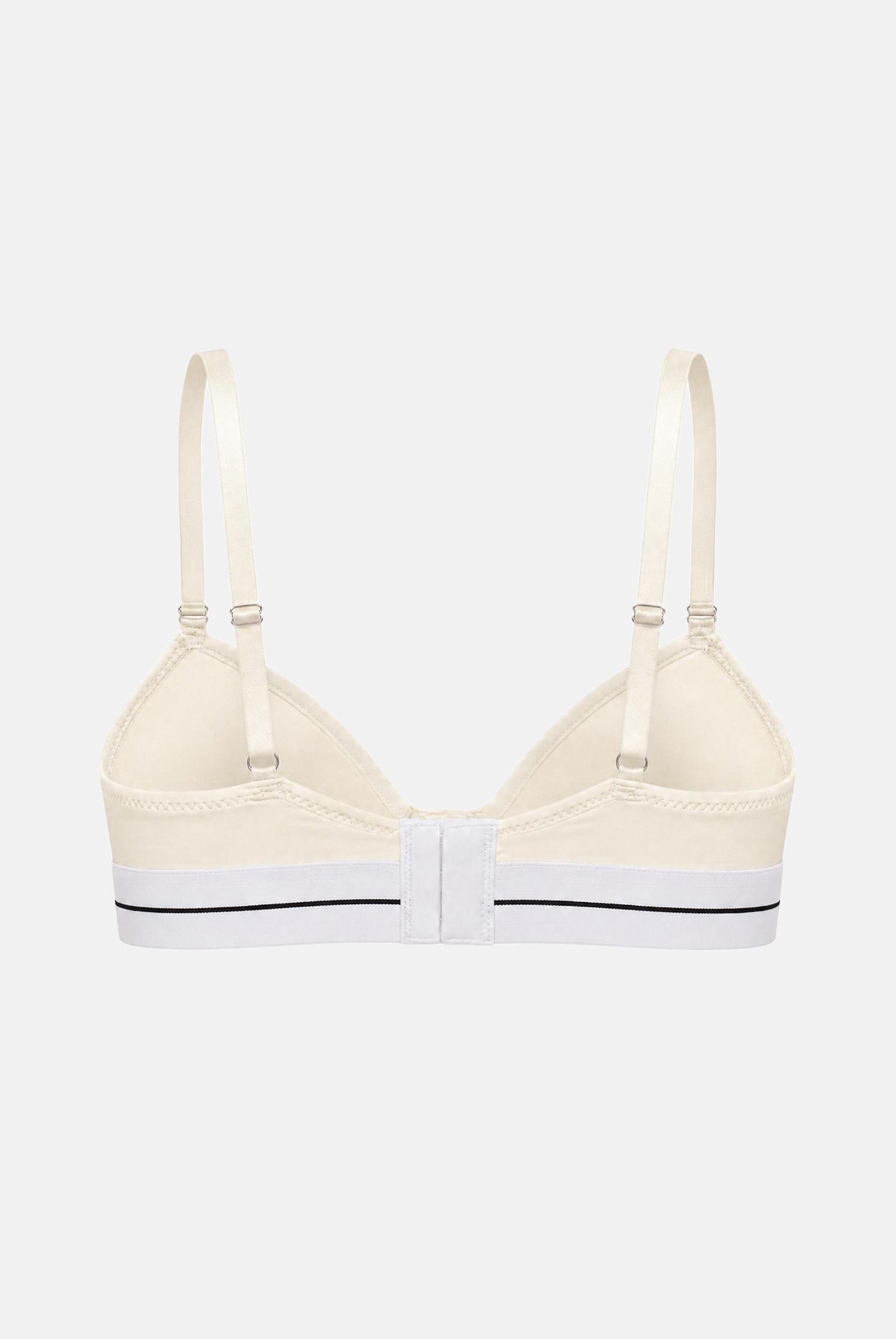 PALM ANGELS Reggiseno con fascia logo colore Ivory, avorio/bianco, da donna. PLA1UWTP05SI IV PALM ANGELS