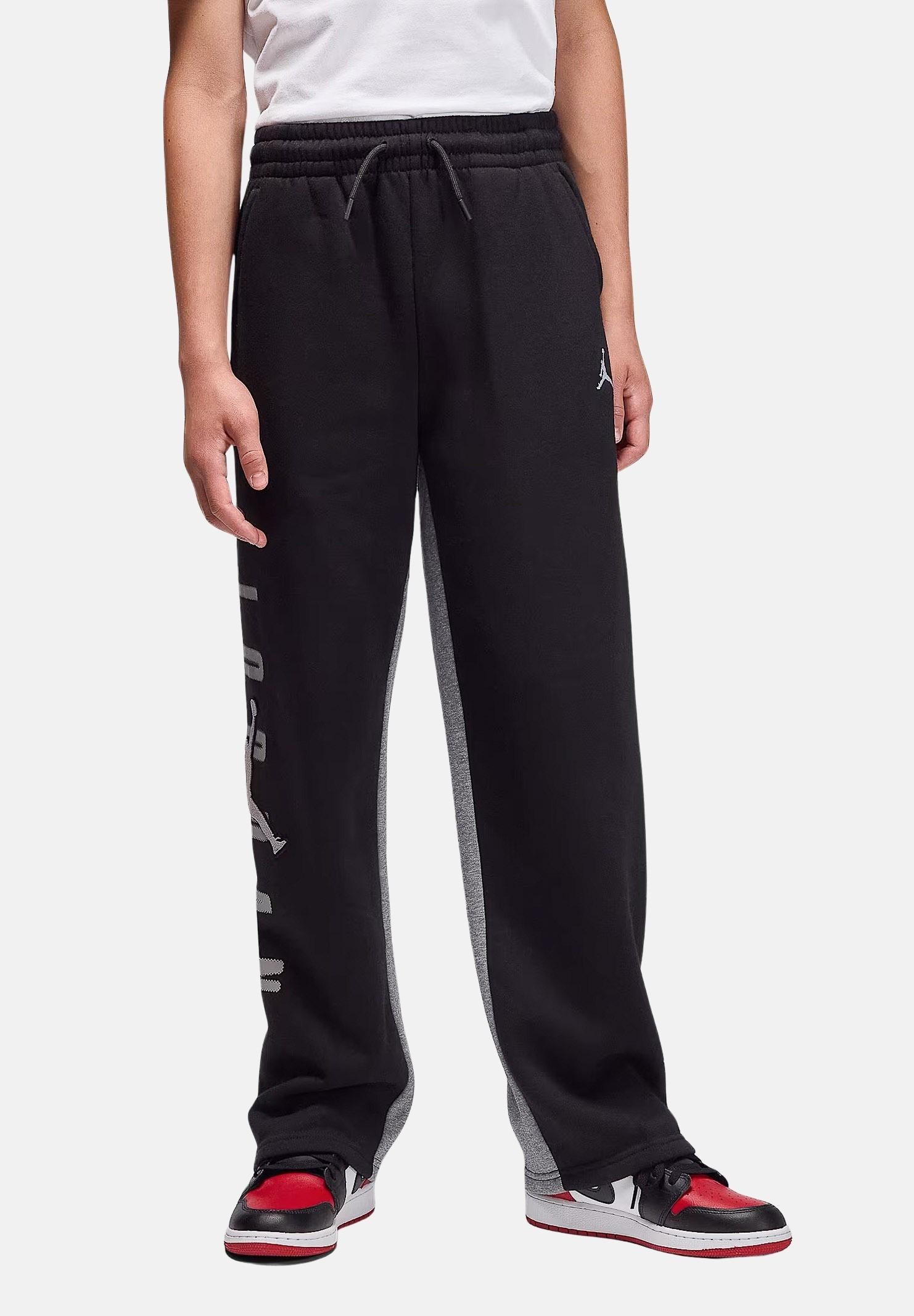 JORDAN Pantalone sportivo Future Flight Fleece nero per bambino e bambina 95F220 023 JORDAN