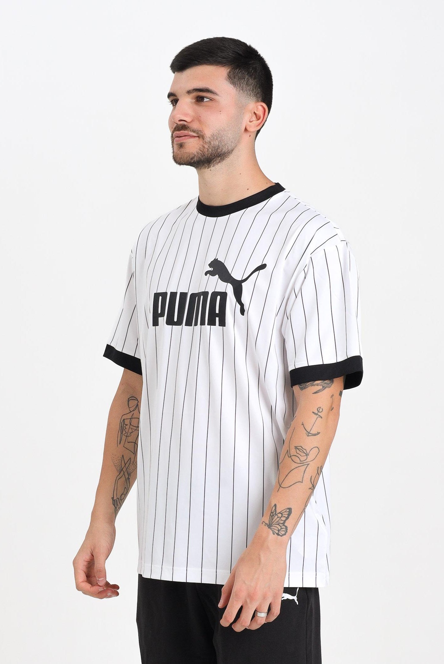 PUMA T-shirt a manica corta Essentials bianca da uomo 688263 02 PUMA