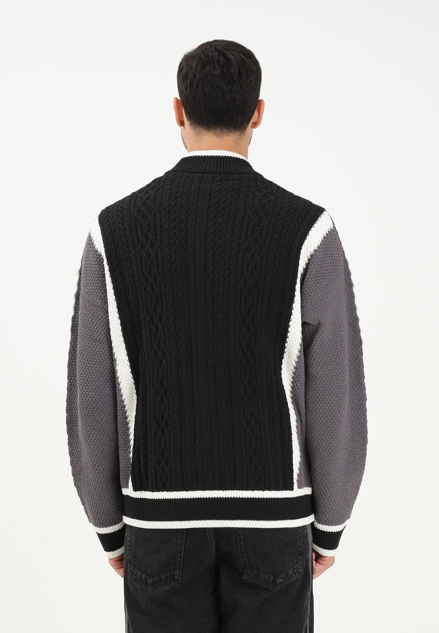 ADIDAS ORIGINALS Cardigan RETRO REMIX nero da uomo KS5437 . ADIDAS ORIGINALS