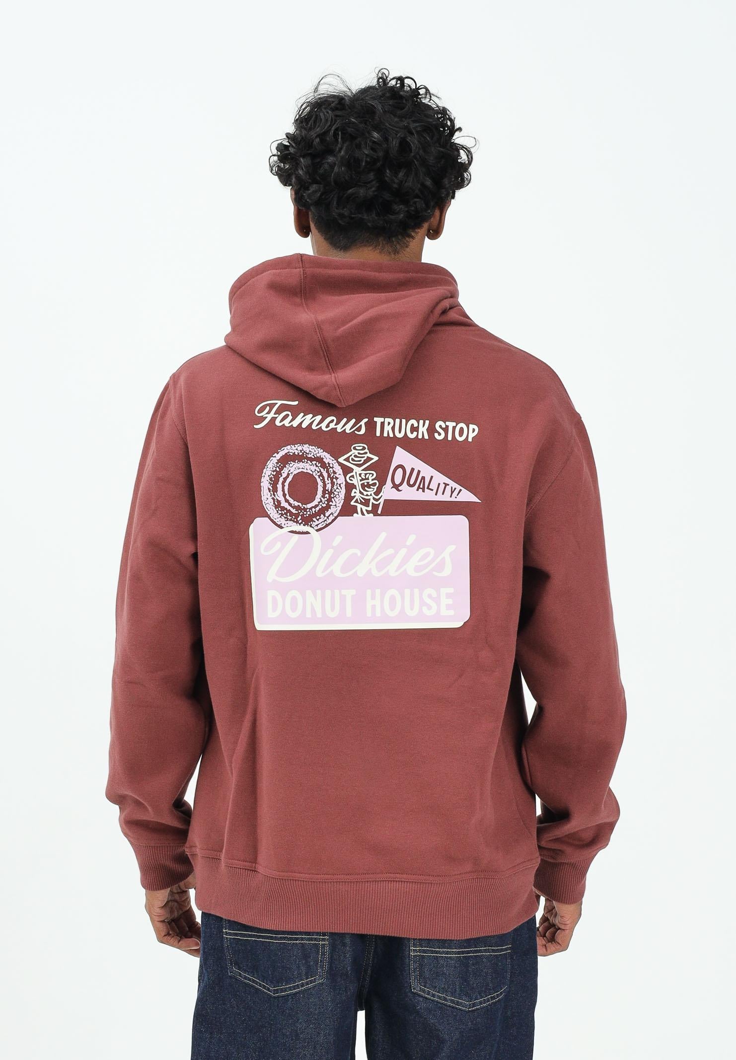 DICKIES Felpa con cappuccio Donut House bordeaux da uomo DK0A88ATL161 DIckies
