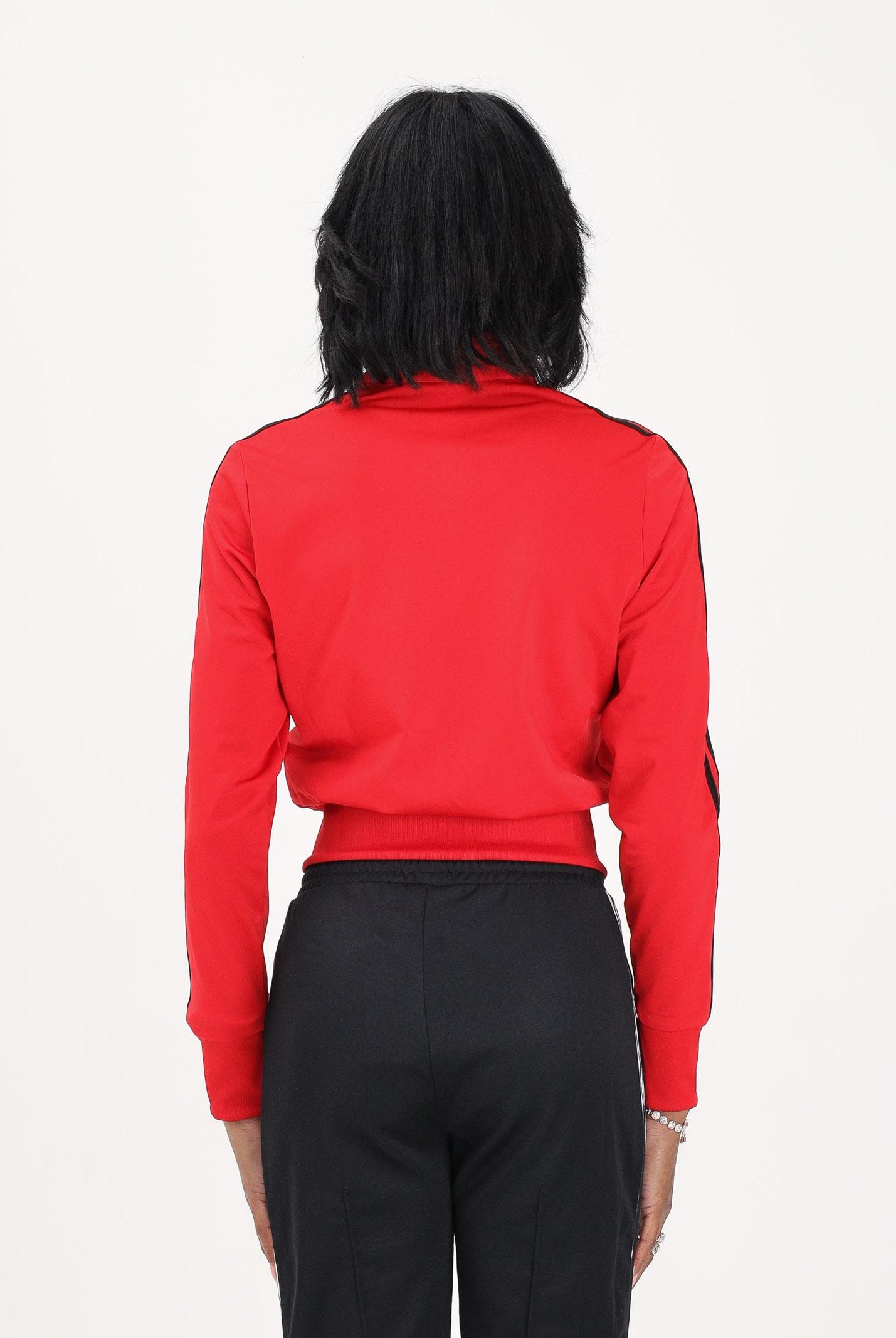 ADIDAS ORIGINALS Felpa con zip FIREBIRD CLASSIC rossa da donna KD1334 . ADIDAS ORIGINALS