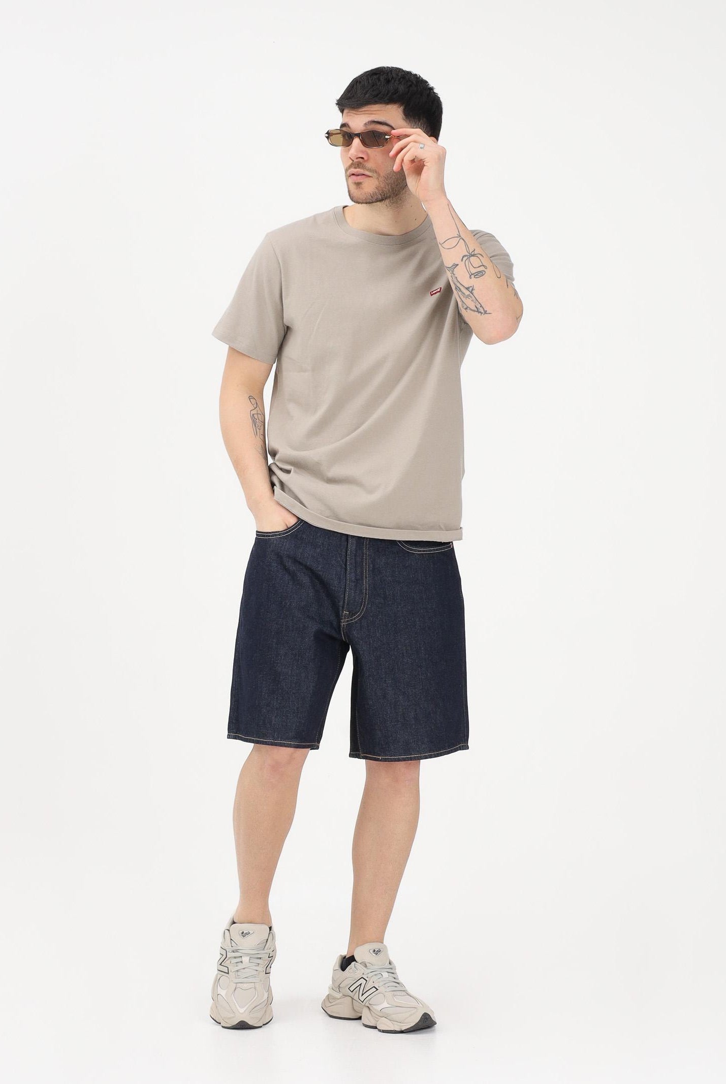 LEVI'S® T-shirt a manica corta Housemark beige da uomo 56605-0301 . LEVI'S®