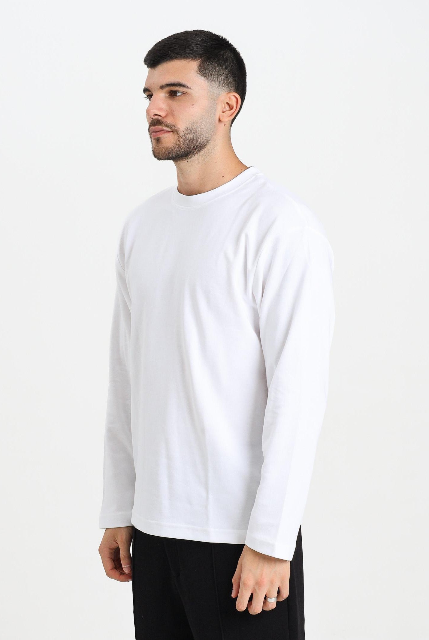 SELECTED HOMME T-shirt a manica lunga bianca da uomo 16097847 BrightWhite SELECTED HOMME