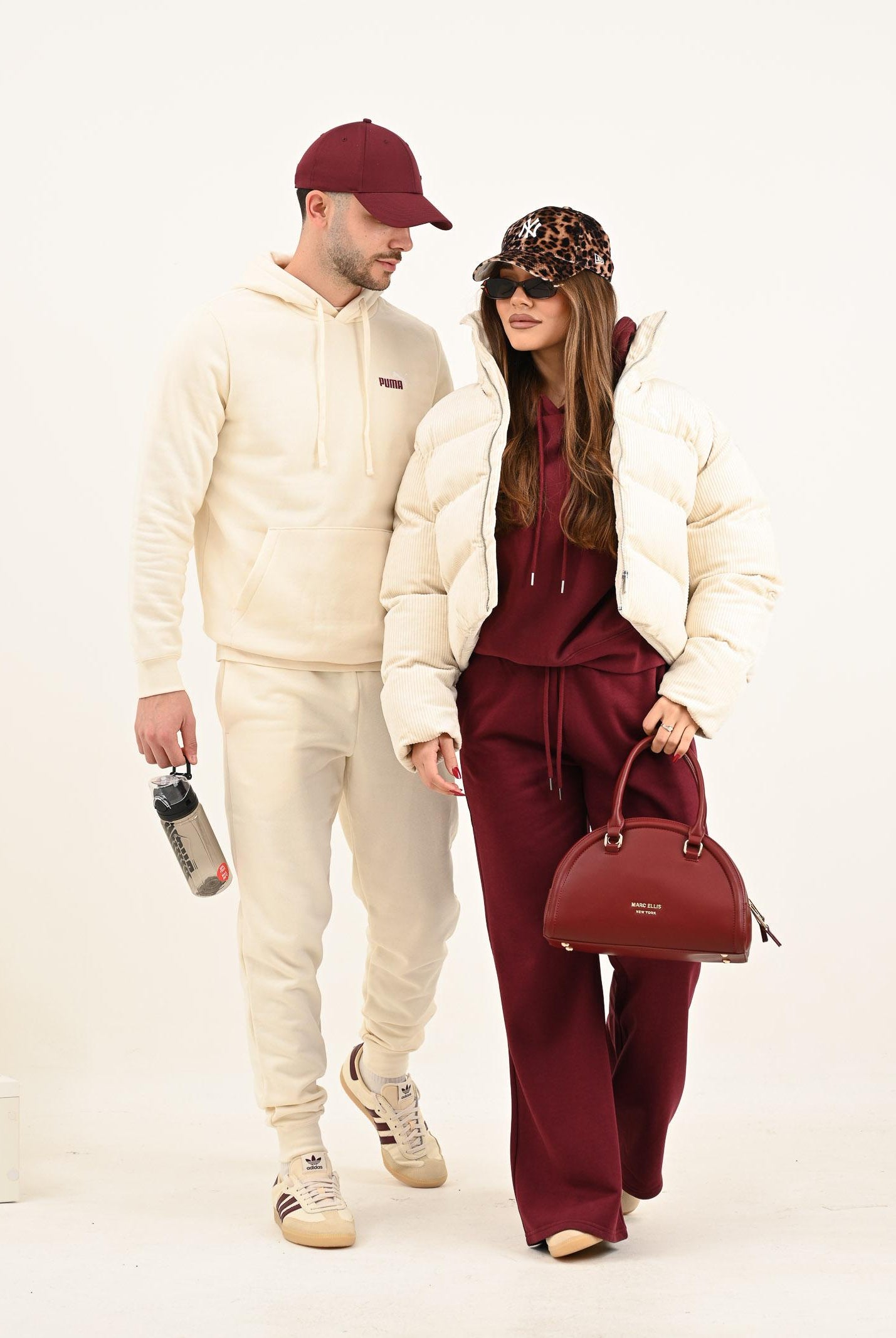 PUMA Piumino in velluto a coste Wardrobe Essentials panna da donna 632171 87 PUMA