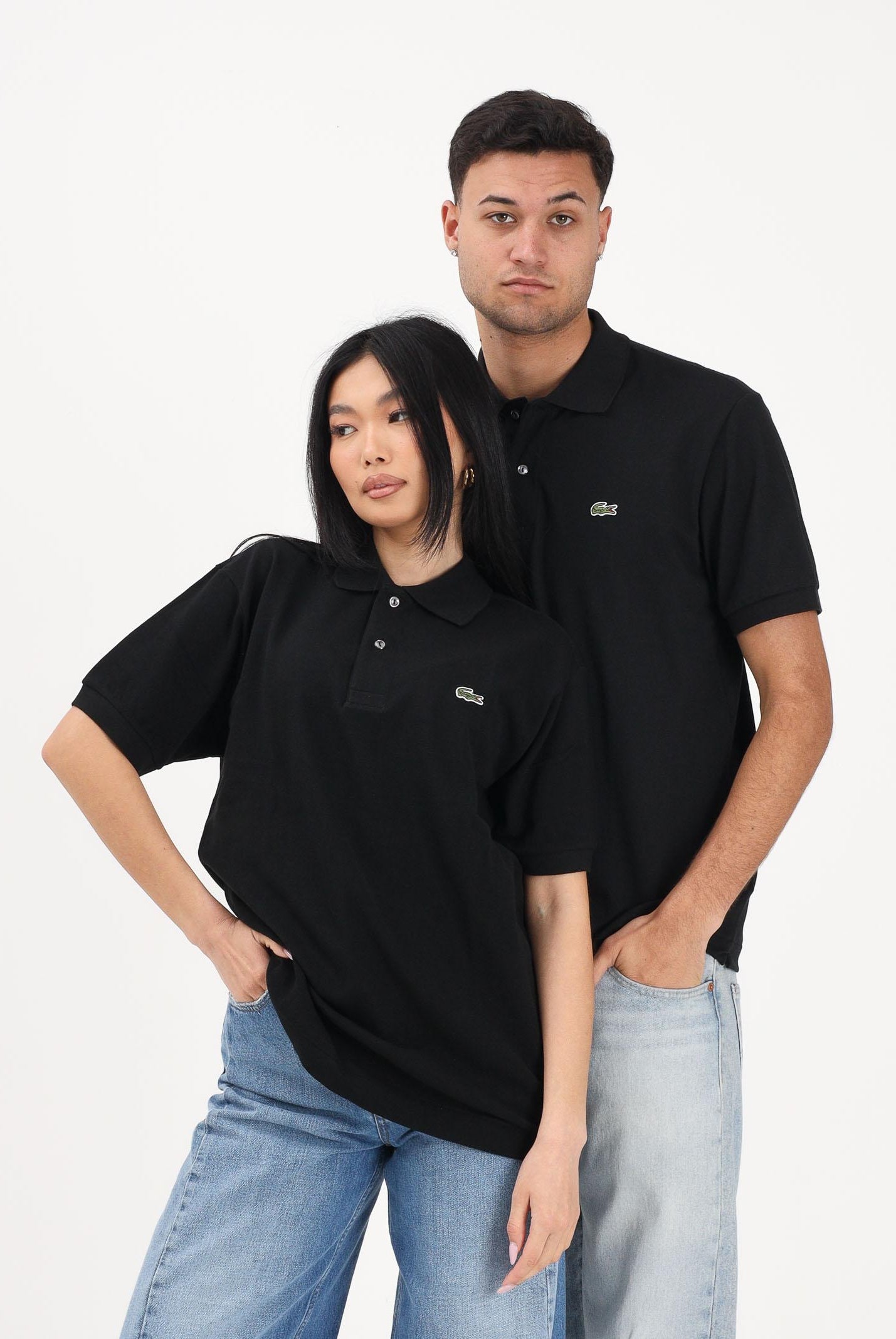 LACOSTE Polo a manica corta Classic Fit L.12.12 LIGHT nera per uomo e donna PH9851 031 LACOSTE