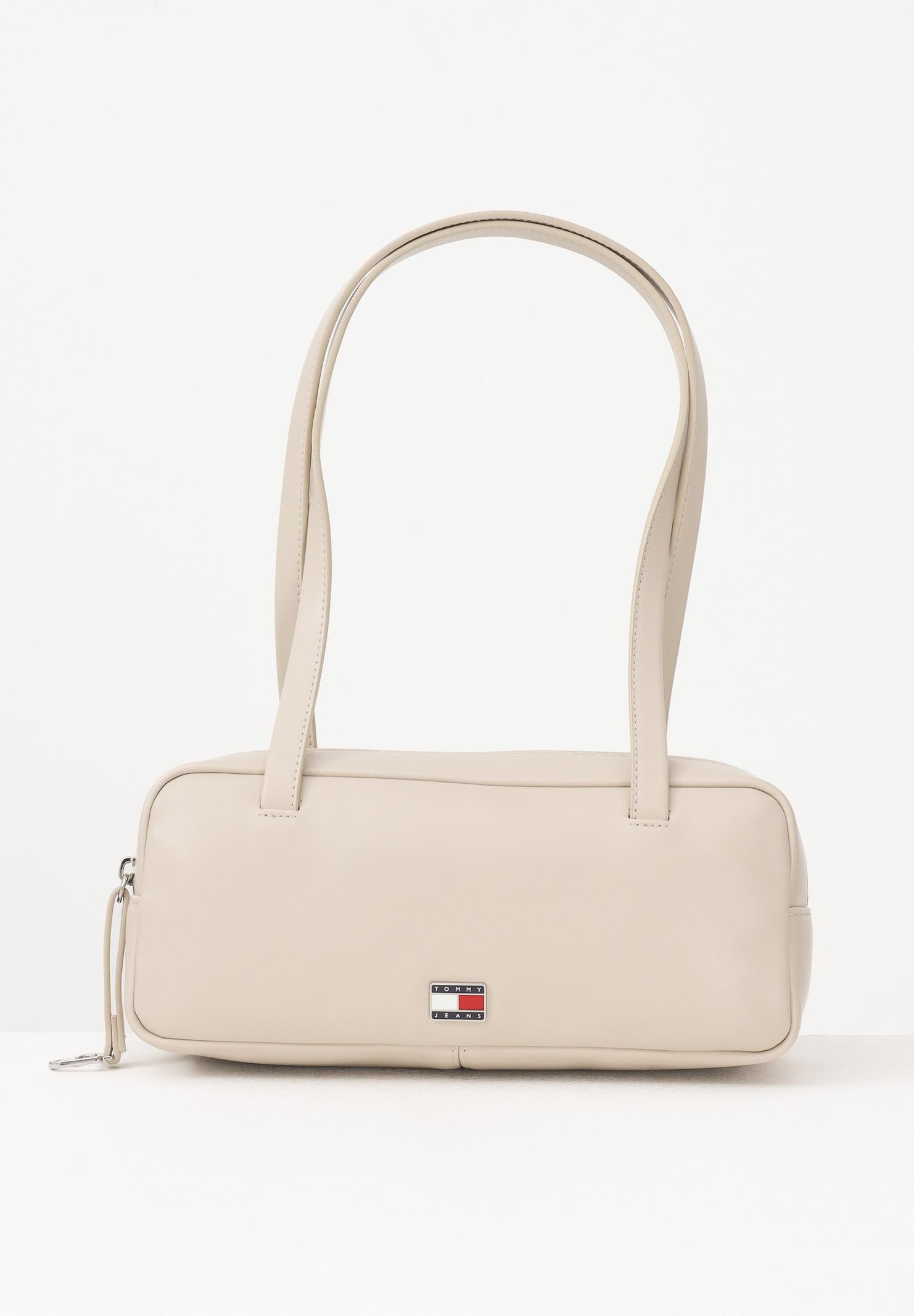 TOMMY JEANS Borsa a spalla CITY beige da donna AW0AW18075 ABY TOMMY JEANS