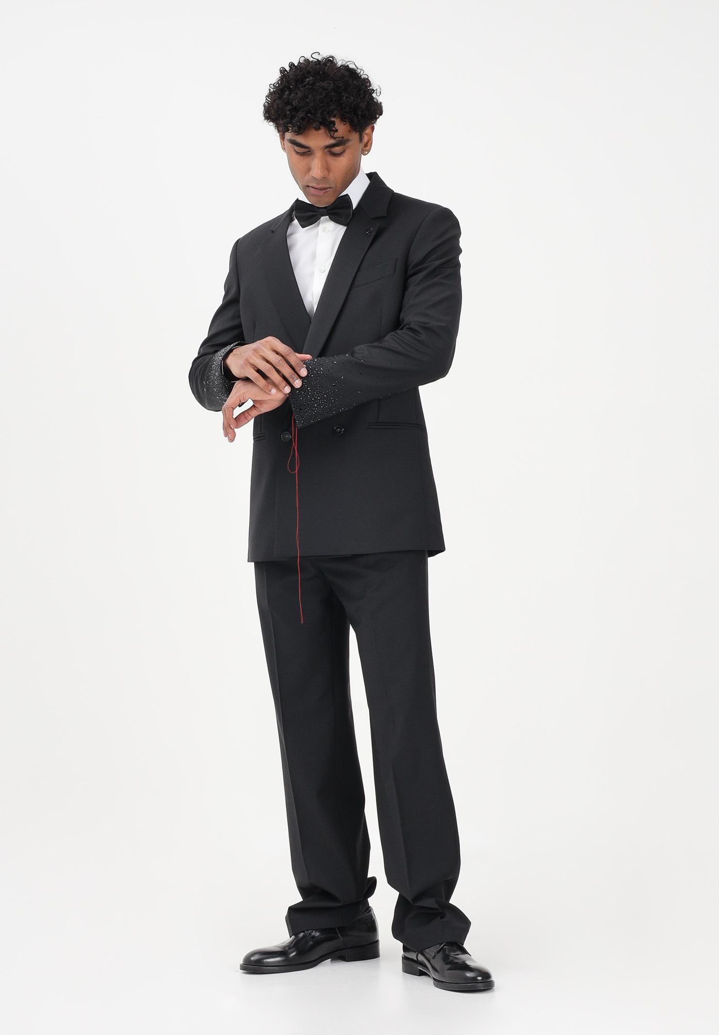 PATRIZIA PEPE Pantalone elegante (IM)PERFECTION nero da uomo 5P507RA1WK K102 PATRIZIA PEPE