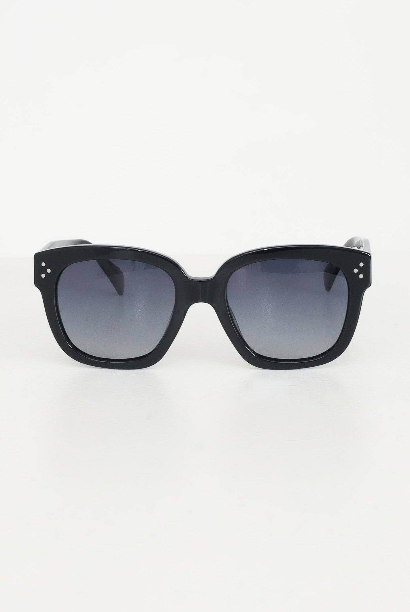 CRISTIAN LEROY Occhiali da sole neri da donna con montatura in acetato lucido 700203 01 CRISTIAN LEROY