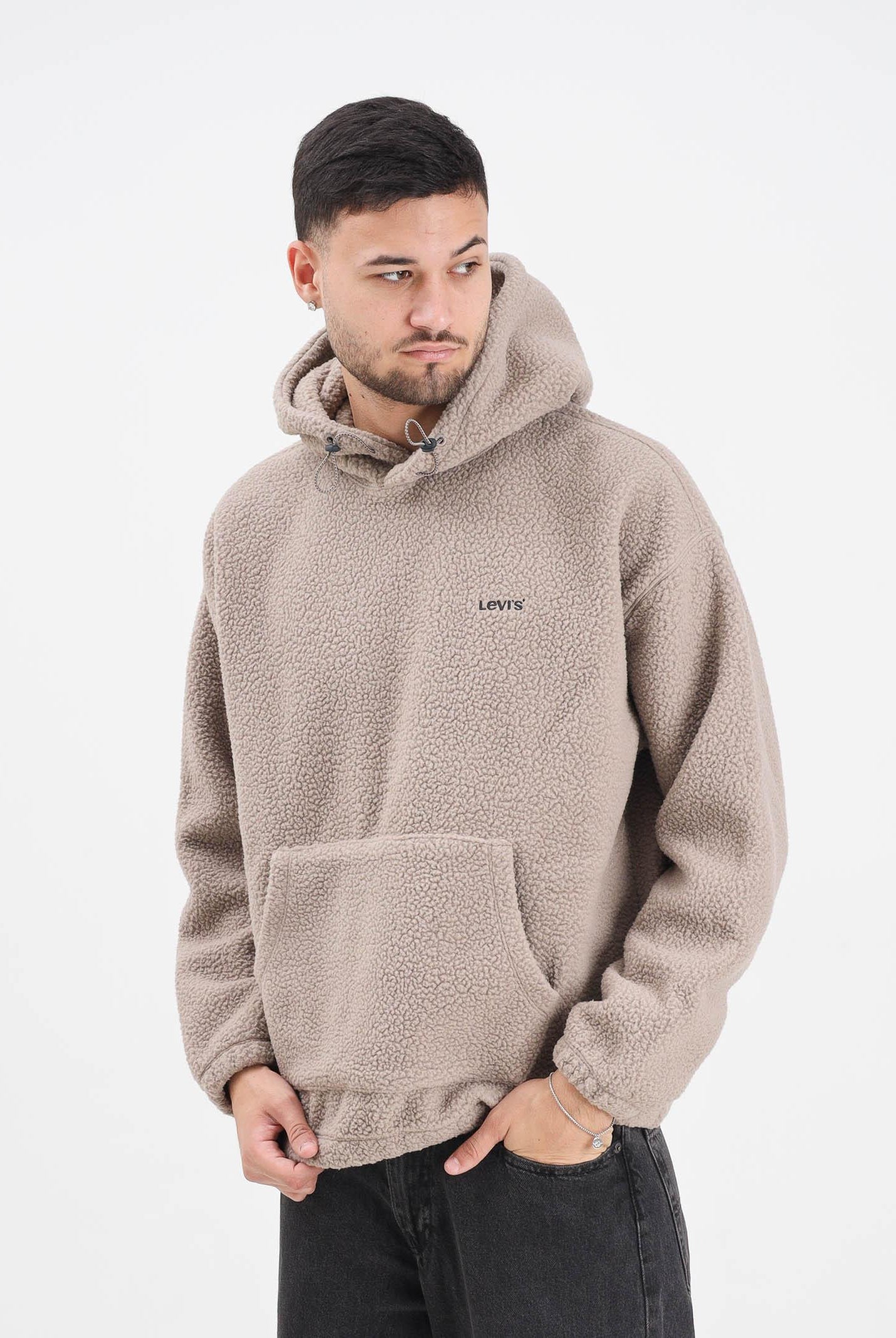 LEVI'S® Felpa con cappuccio Cozy Up beige da uomo A1034-0028 LEVI'S®