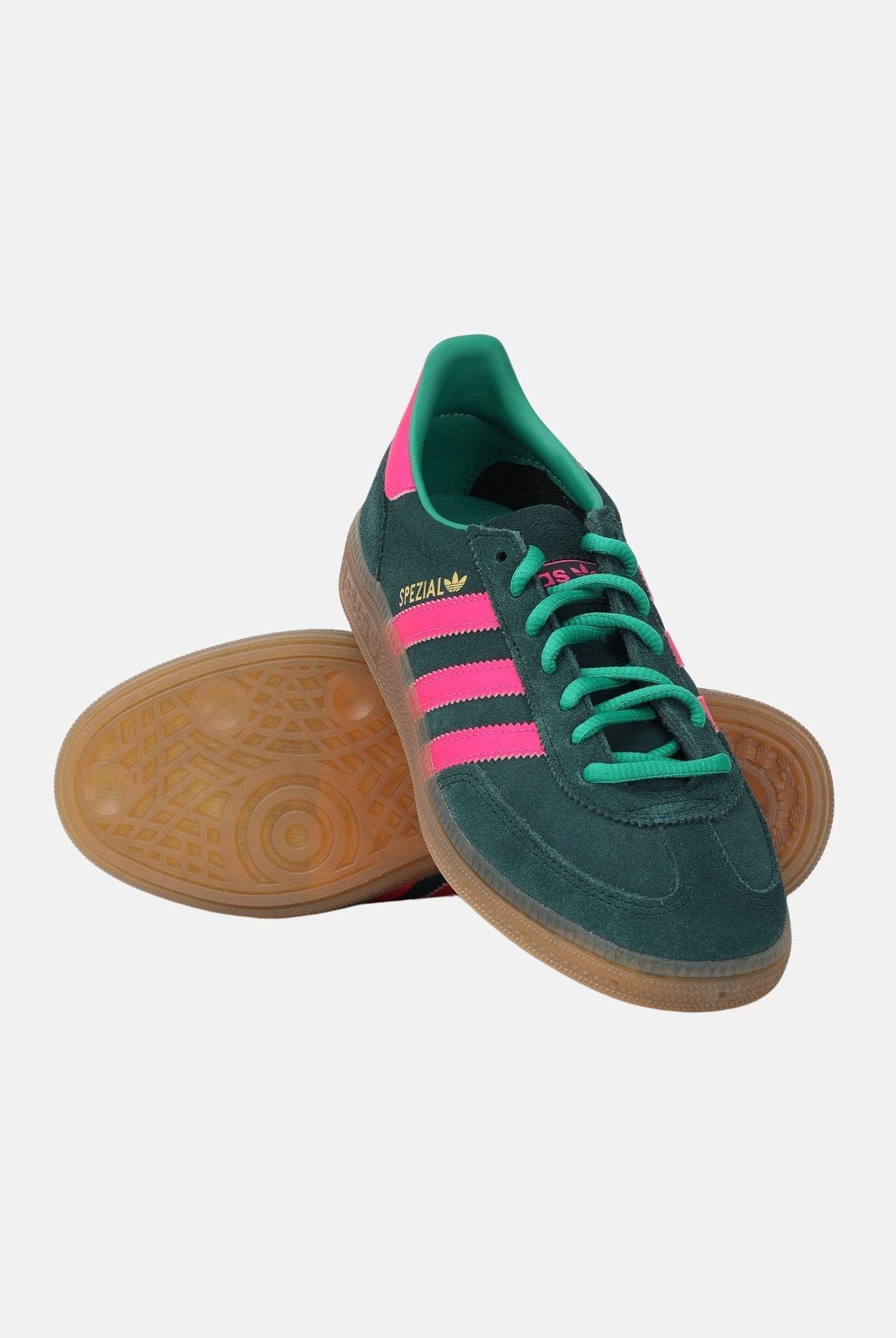 ADIDAS ORIGINALS Sneakers HANDBALL SPEZIAL verdi e fucsia da donna KJ3776 . ADIDAS ORIGINALS