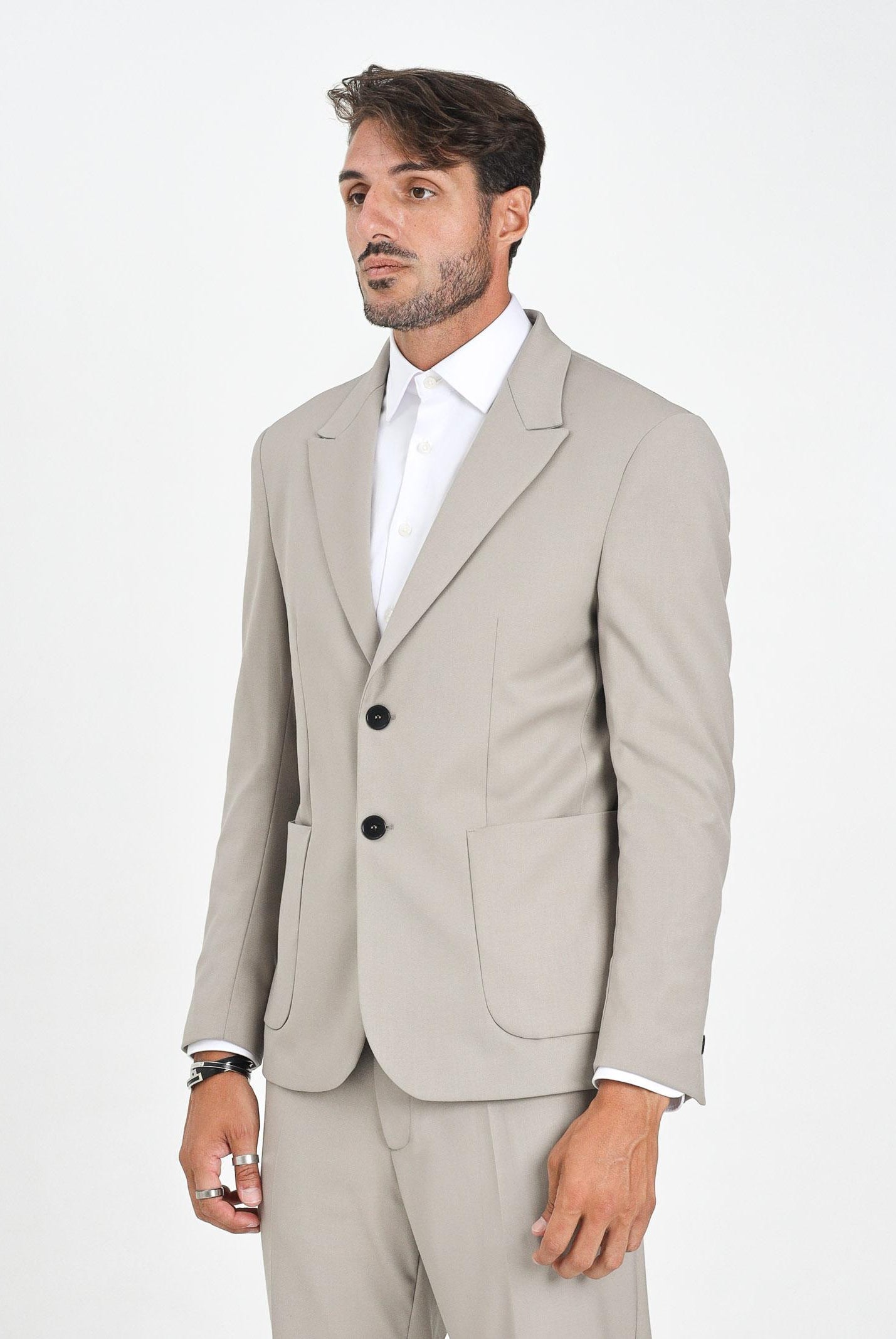 I'M BRIAN Giacca monopetto beige da uomo GIA3455 00152 I'M BRIAN
