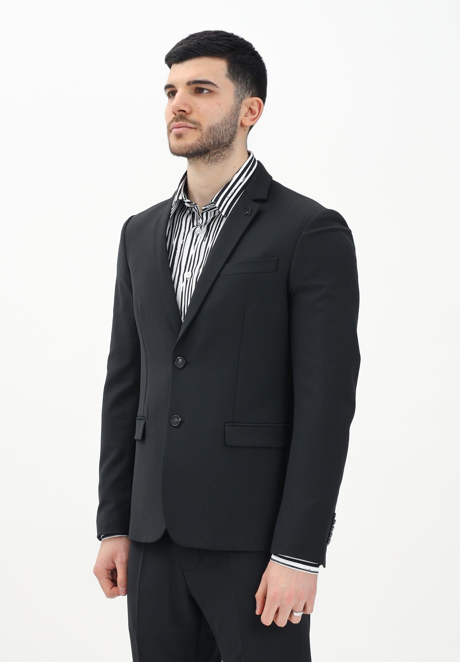 PATRIZIA PEPE Giacca monopetto nera da uomo 5SB652A590 K103 PATRIZIA PEPE