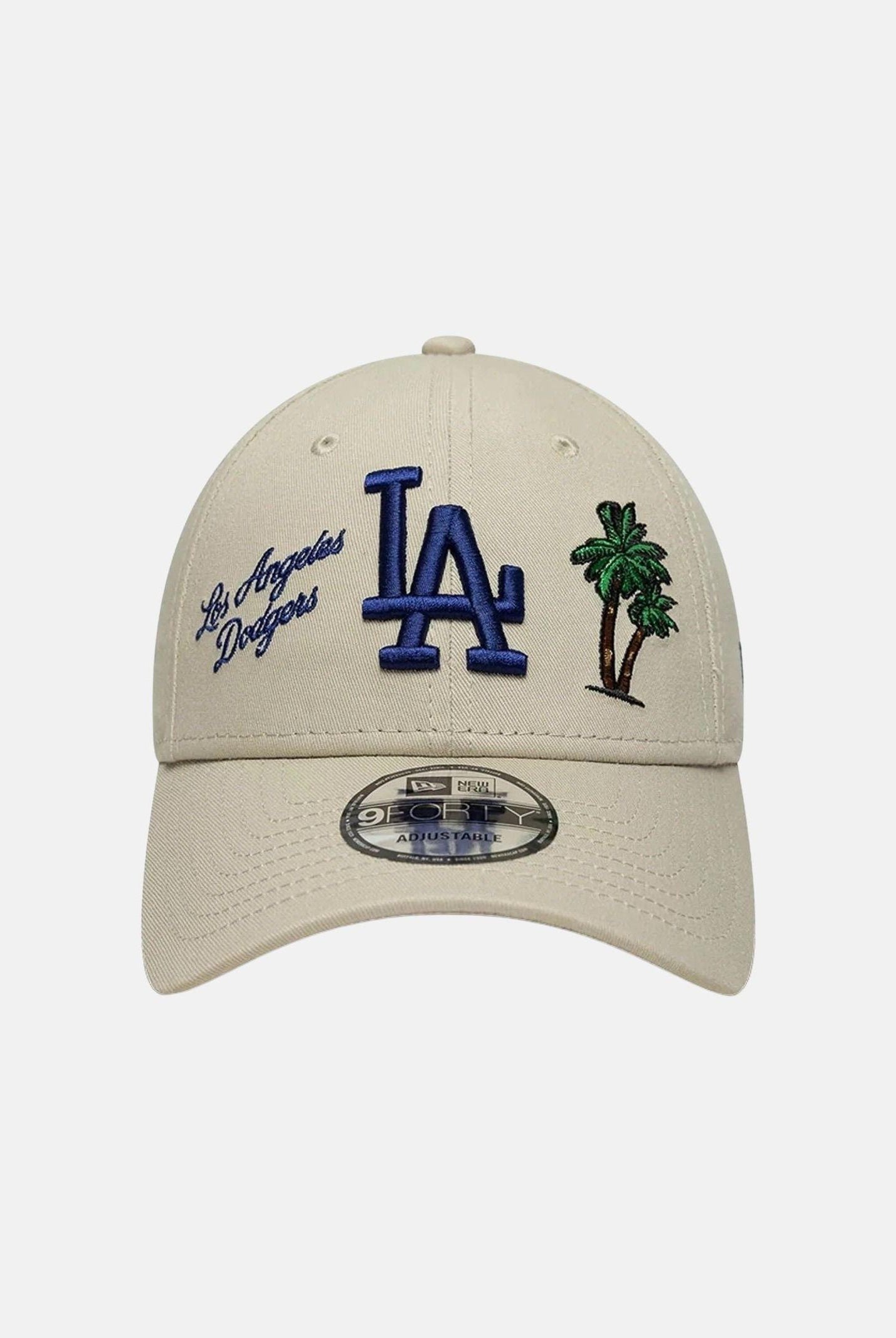 NEW ERA Cappello con visiera MLB City Icon LA Dodgers Light 9FORTY beige per uomo e donna 60856335 . NEW ERA