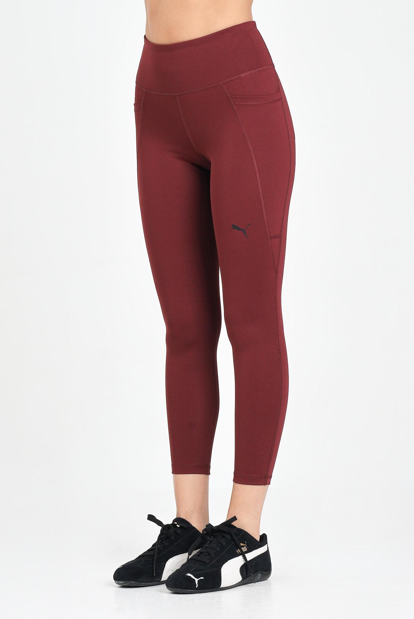 PUMA Leggings TAD ESSENTIALS 7/8 bordeaux da donna 525899 96 PUMA
