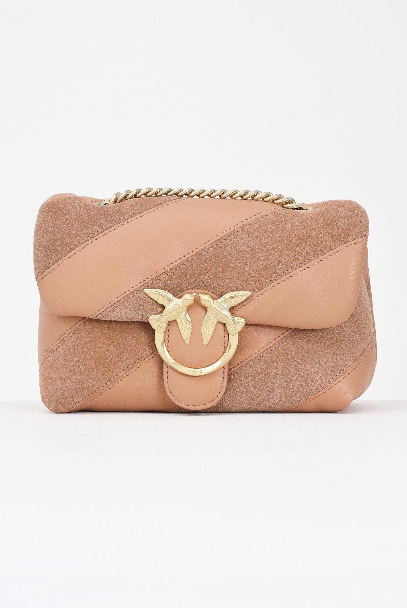 PINKO Borsa a tracolla Mini Love Bag Puff beige da donna 100039A2JY C79V PINKO