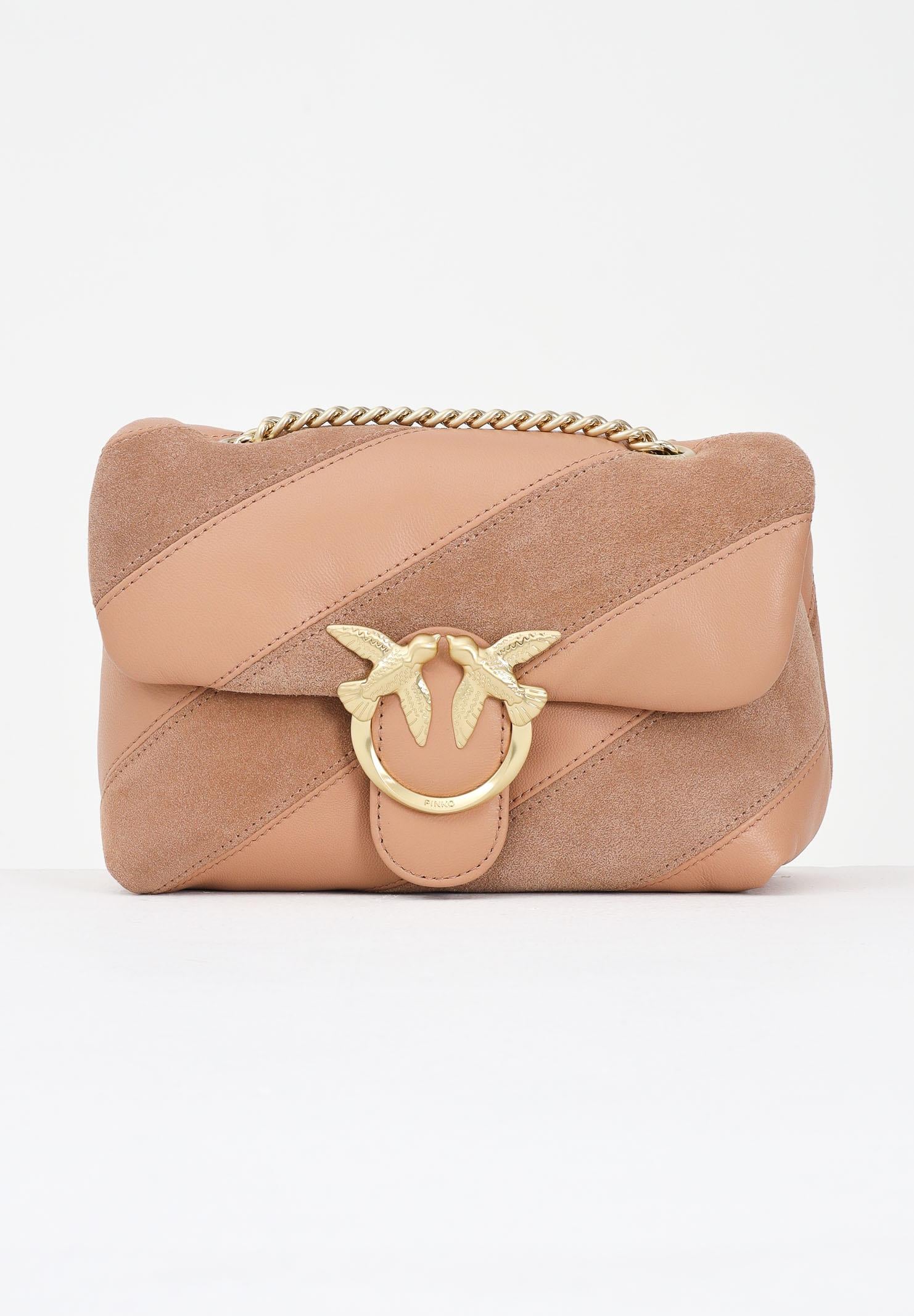 PINKO Borsa a tracolla Mini Love Bag Puff beige da donna 100039A2JY C79V PINKO