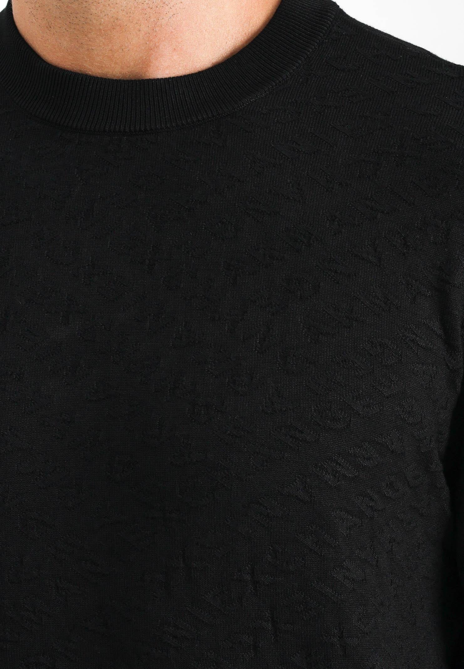 ARMANI EXCHANGE Maglioncino girocollo nero da uomo con logo A|X XM001316AF10454 UC001 ARMANI EXCHANGE