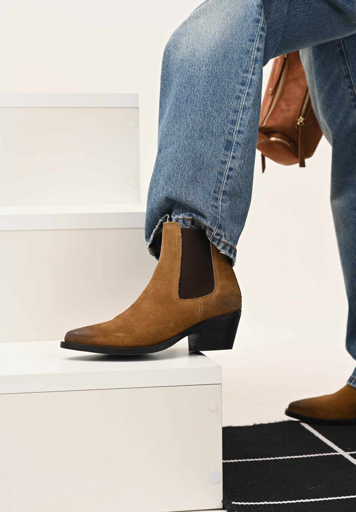 BLAUER Stivaletto TEXANO ALICE02-SUE cognac da donna F5ALICE02SUE COG BLAUER