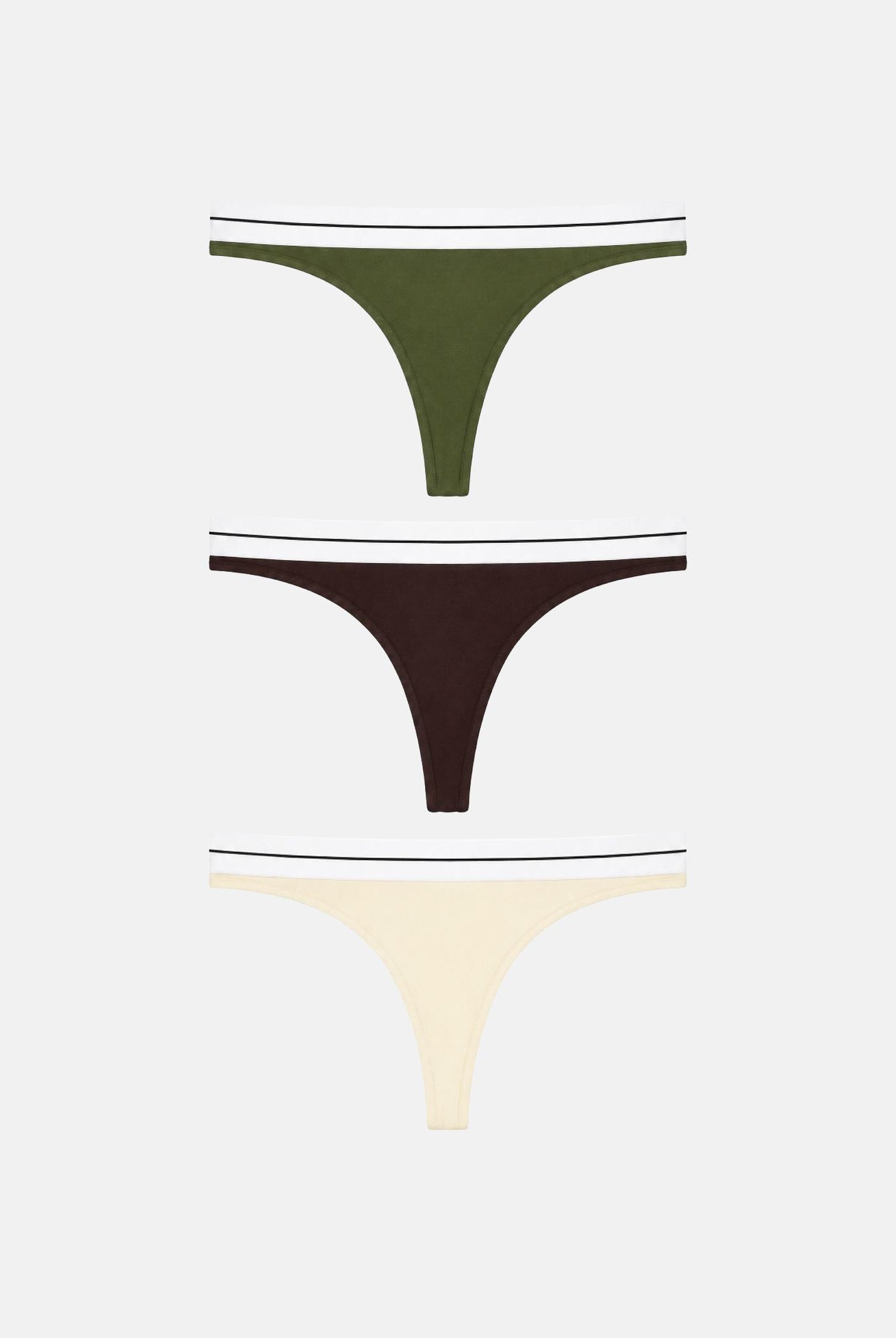 PALM ANGELS Set di tre perizomi con logo, colore Assorted Colours, multicolore, da donna. PLA1UWBT04TR AS PALM ANGELS