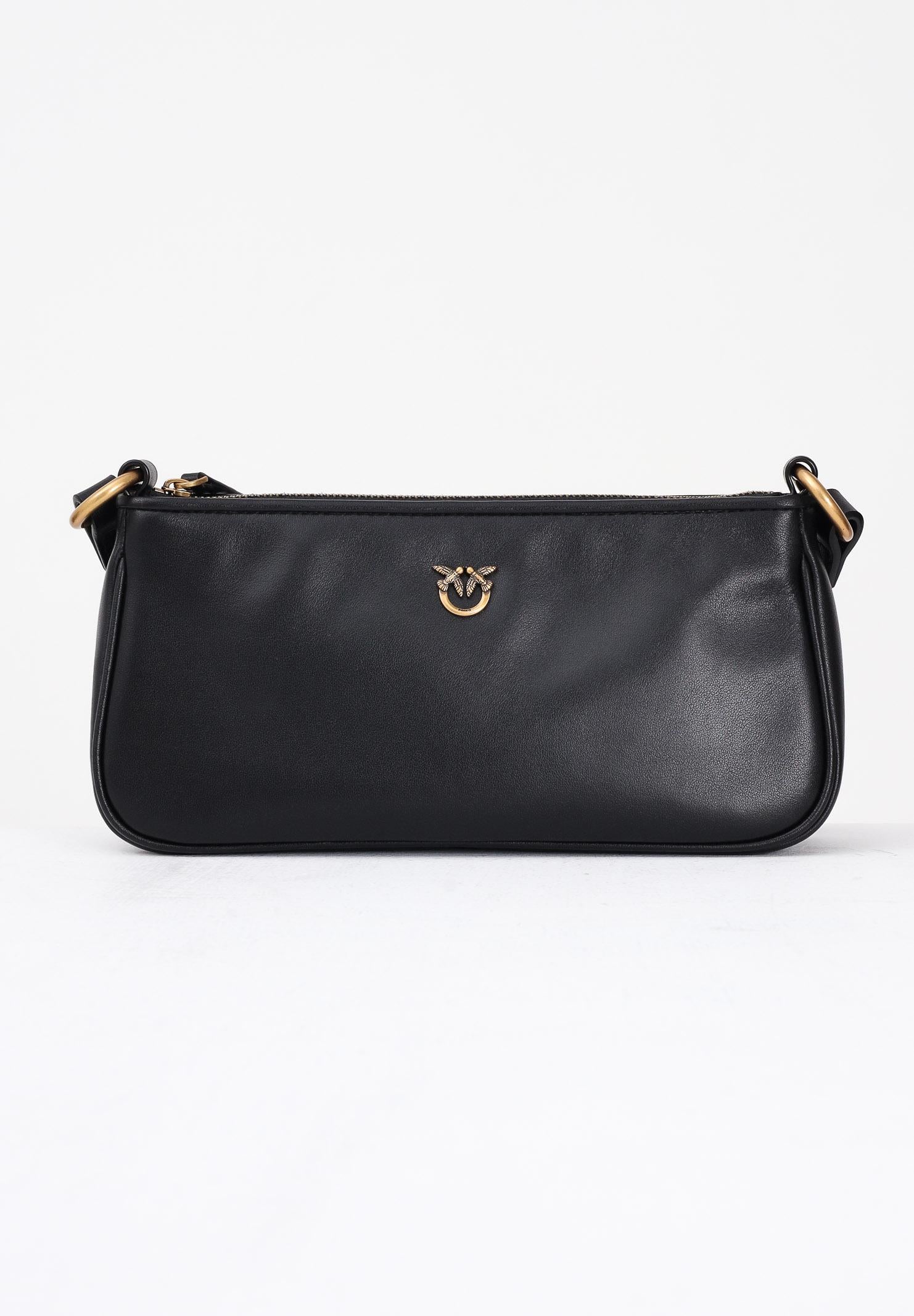 PINKO Borsa a spalla MINI HALF MOON BAGUETTE nera da donna 105069A0QO Z99Q PINKO