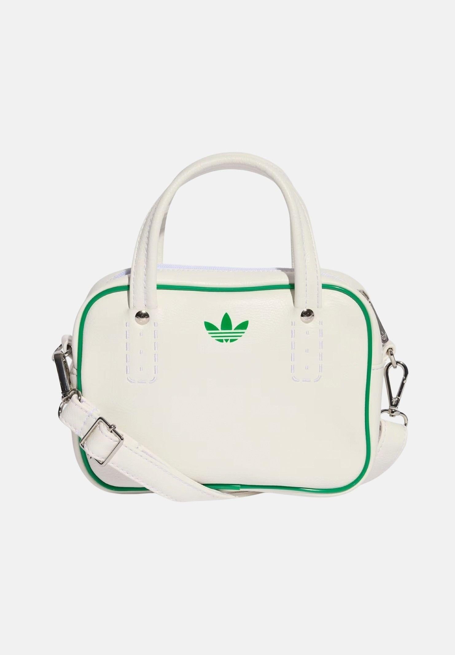 ADIDAS ORIGINALS Borsa a mano ADICOLOR XS bianca e verde da donna JX7873 . ADIDAS ORIGINALS