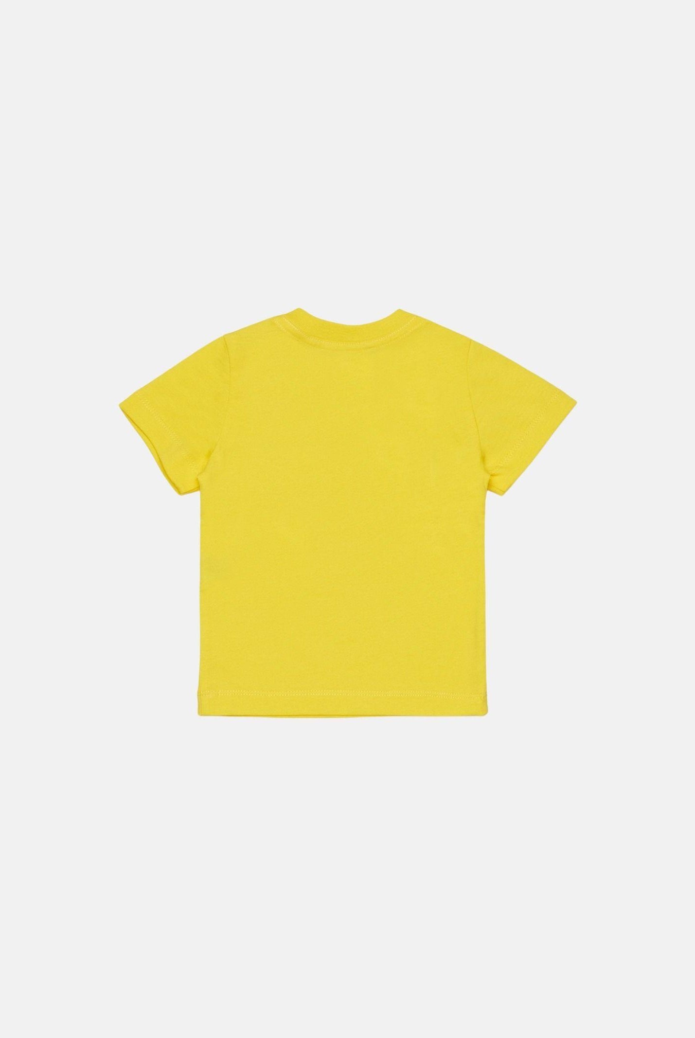 DSQUARED2 T-shirt a manica corta gialla da neonato con stampa DQ3278D00XM DQ220 DSQUARED2