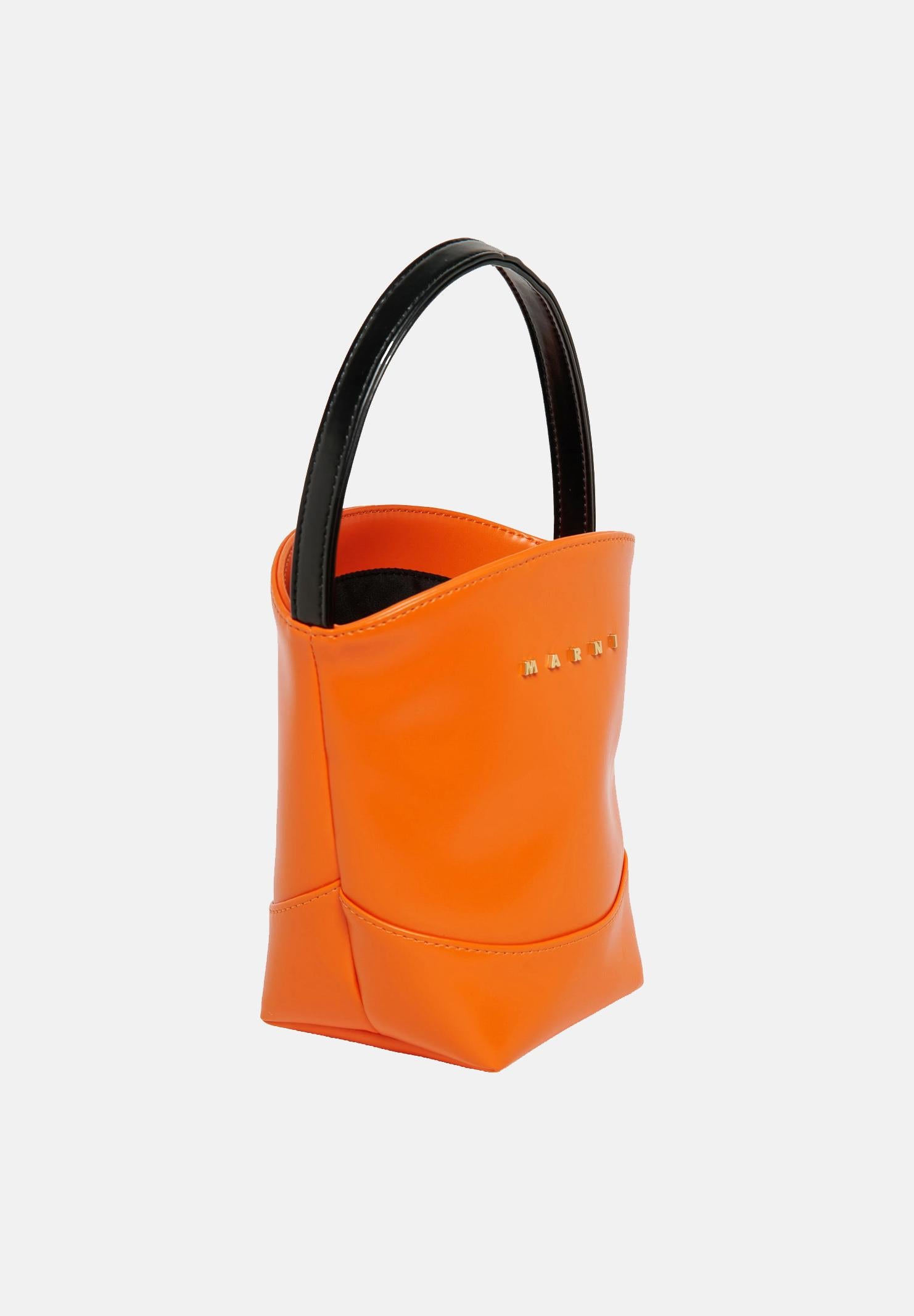 MARNI Borsa a mano Flower Basket arancione da donna M01820M00TK 0M436 MARNI