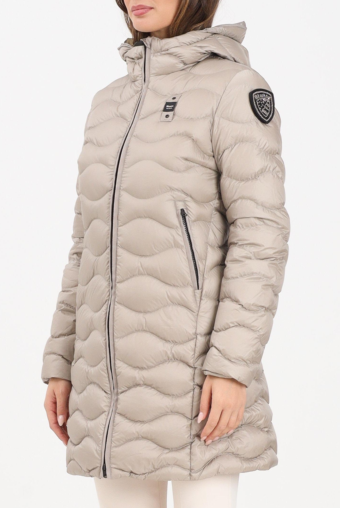 BLAUER Piumino lungo LYNEL beige da donna 25WBLDK03527-006047 301LT BLAUER