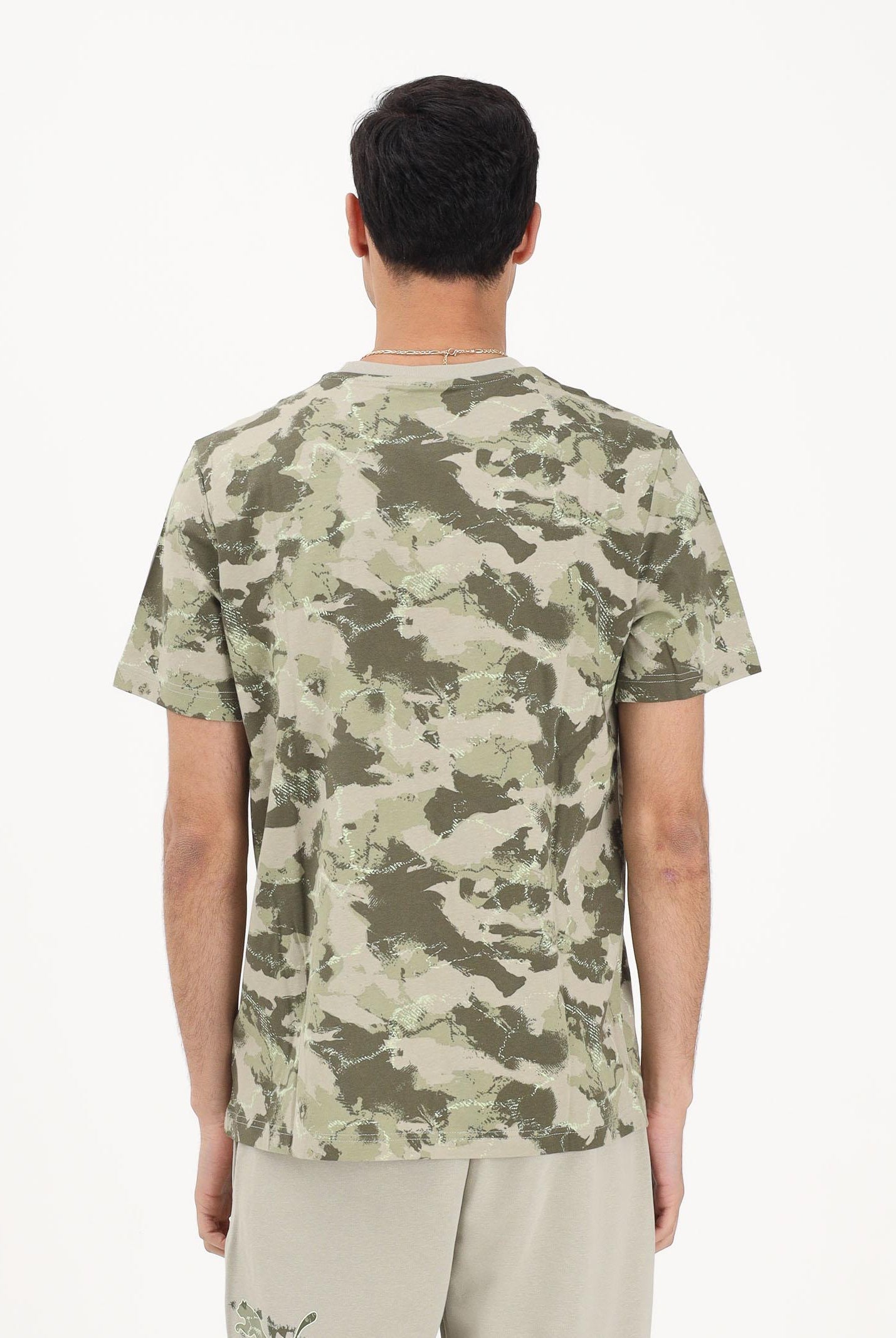 PUMA T-shirt a manica corta Essentials Camo verde militare da uomo 692035 61 PUMA