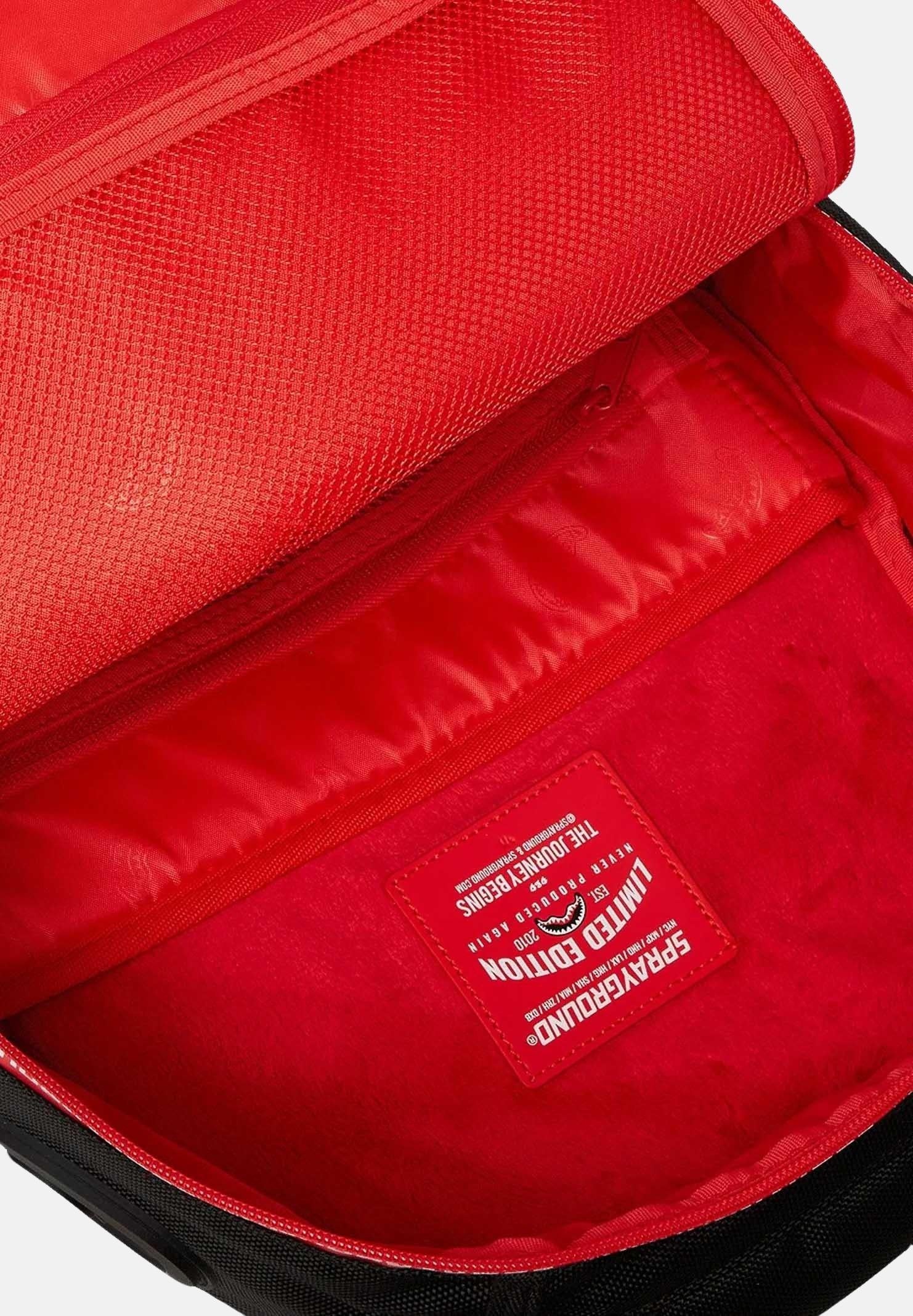 SPRAYGROUND Zaino Printed Zipper Shark Dlxr nero per uomo e donna 910B6017NSZ SPRAYGROUND